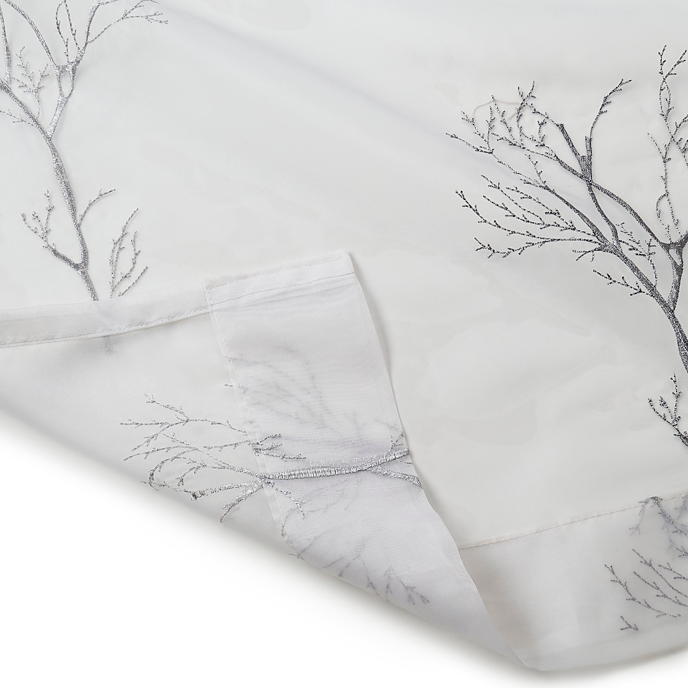 Etereo Woodland Whisper, Silver & Grey, Sheer, 1 panel