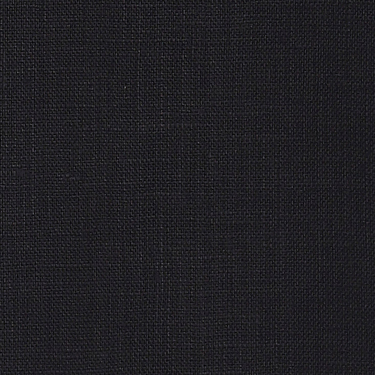 Black Linen Curtain | Set of 2