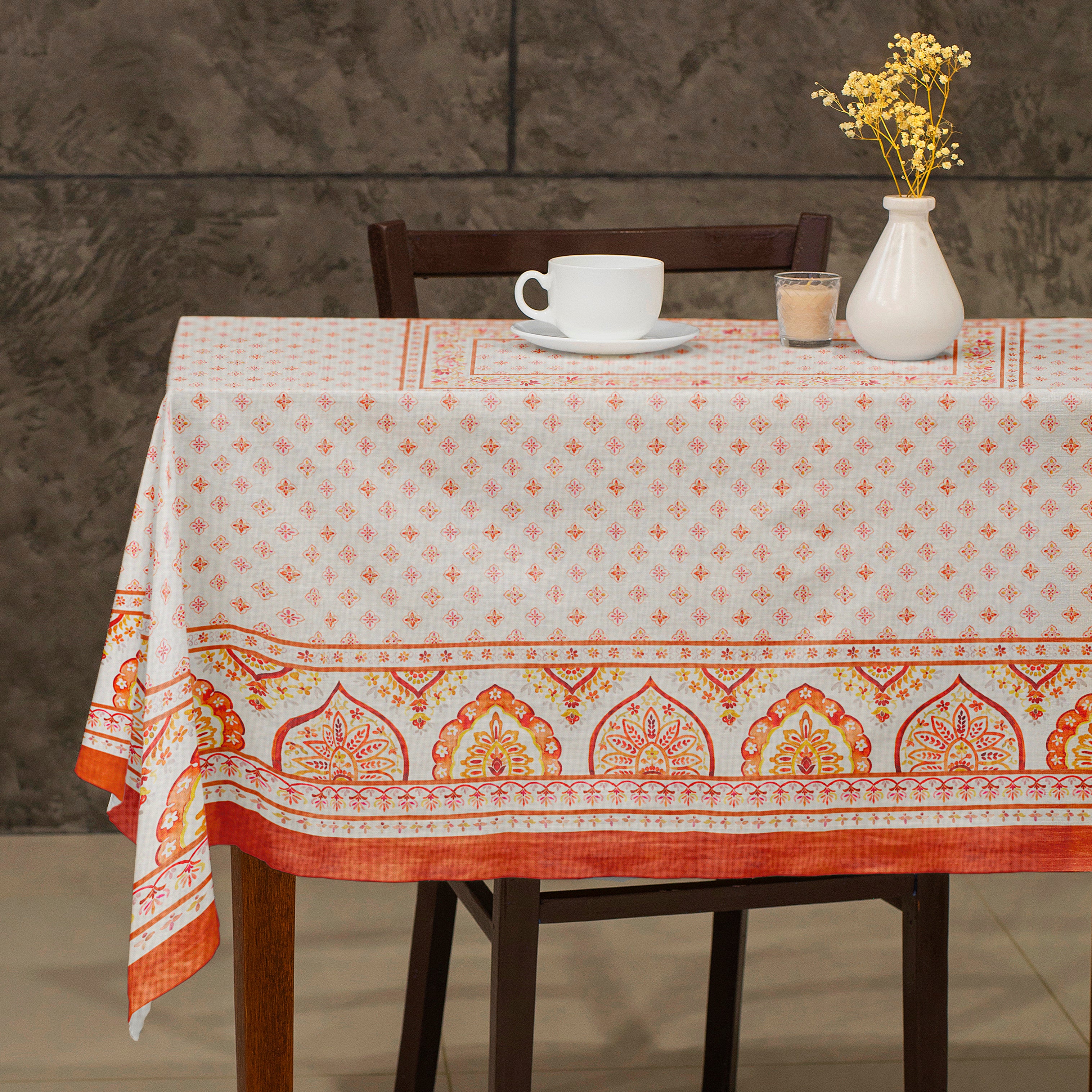 Autumn Mandala Tablecloth – Fall Inspired Table Linen