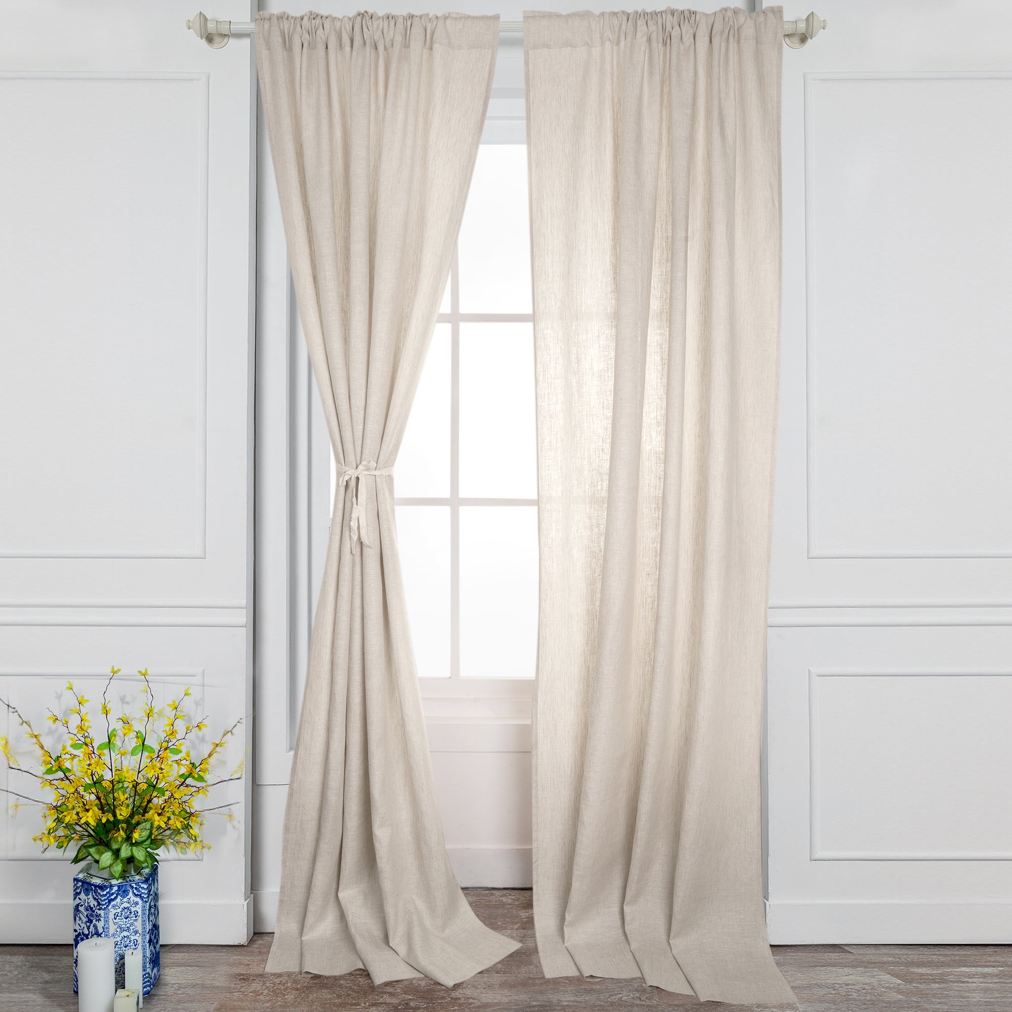 Light Natural Linen Curtain