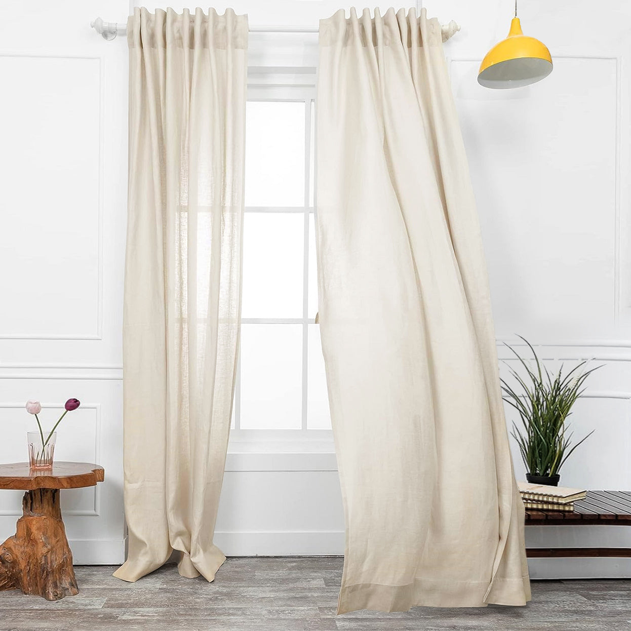 Cream Hemp Curtain