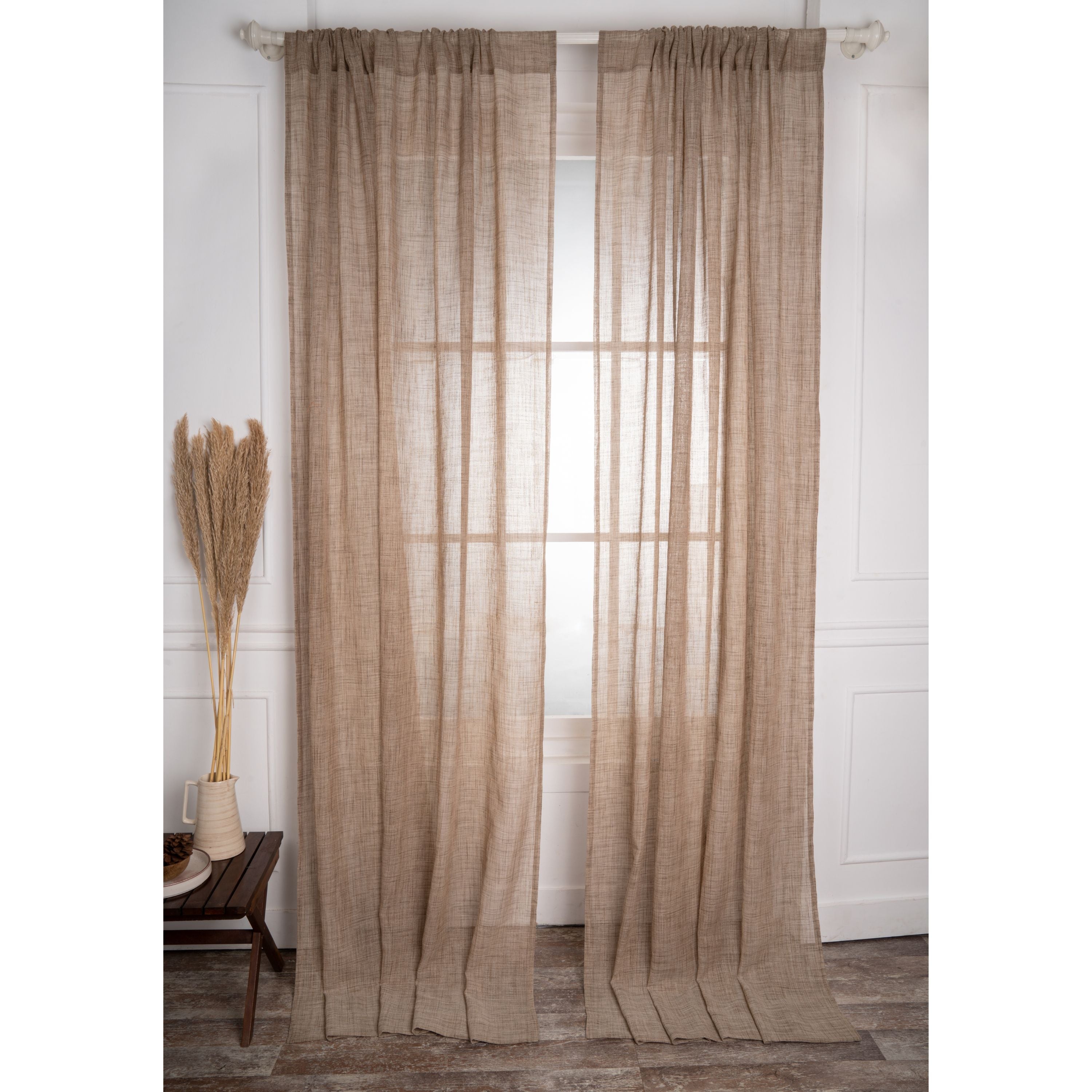 Flax Faux Jute Curtain