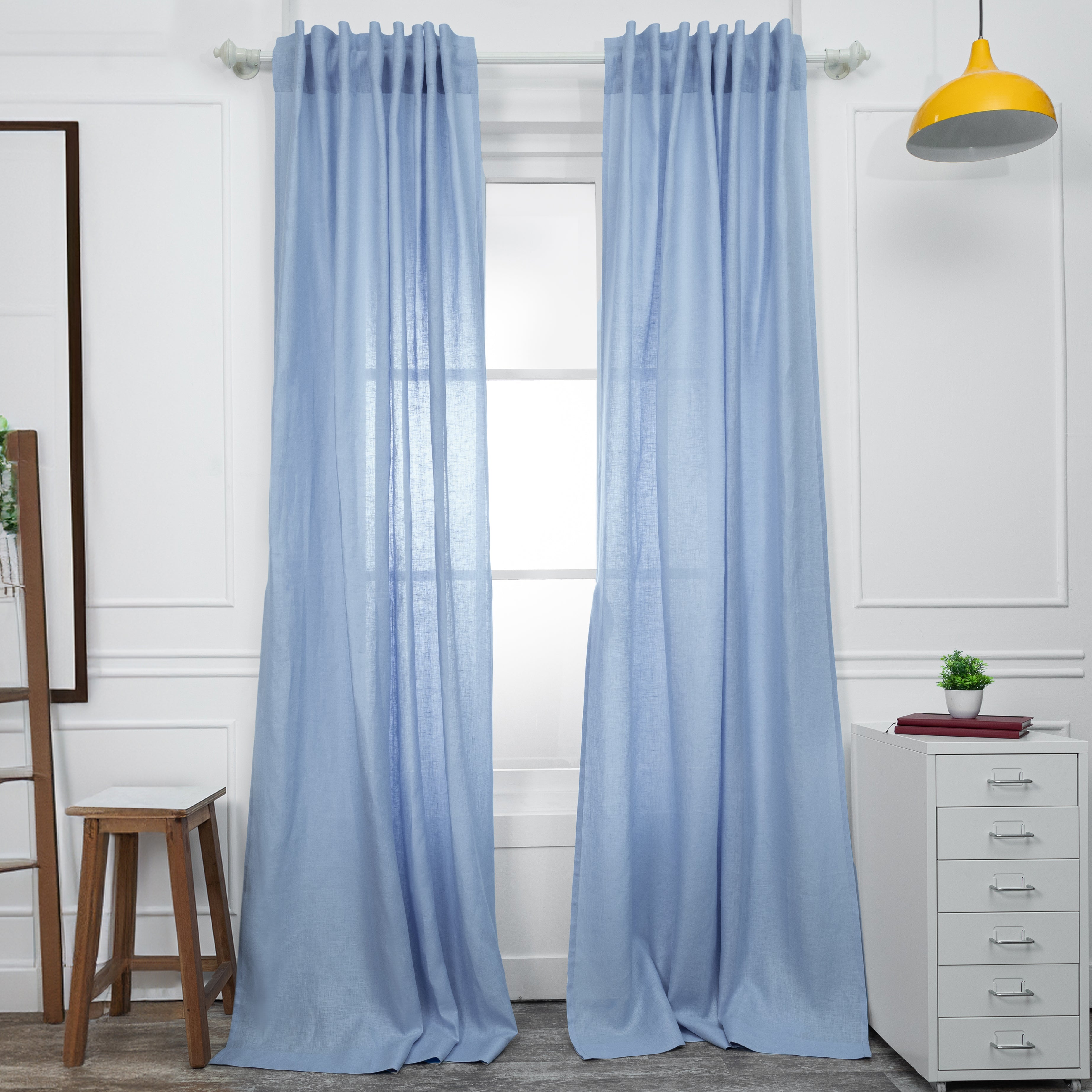 Blue Hemp Curtain