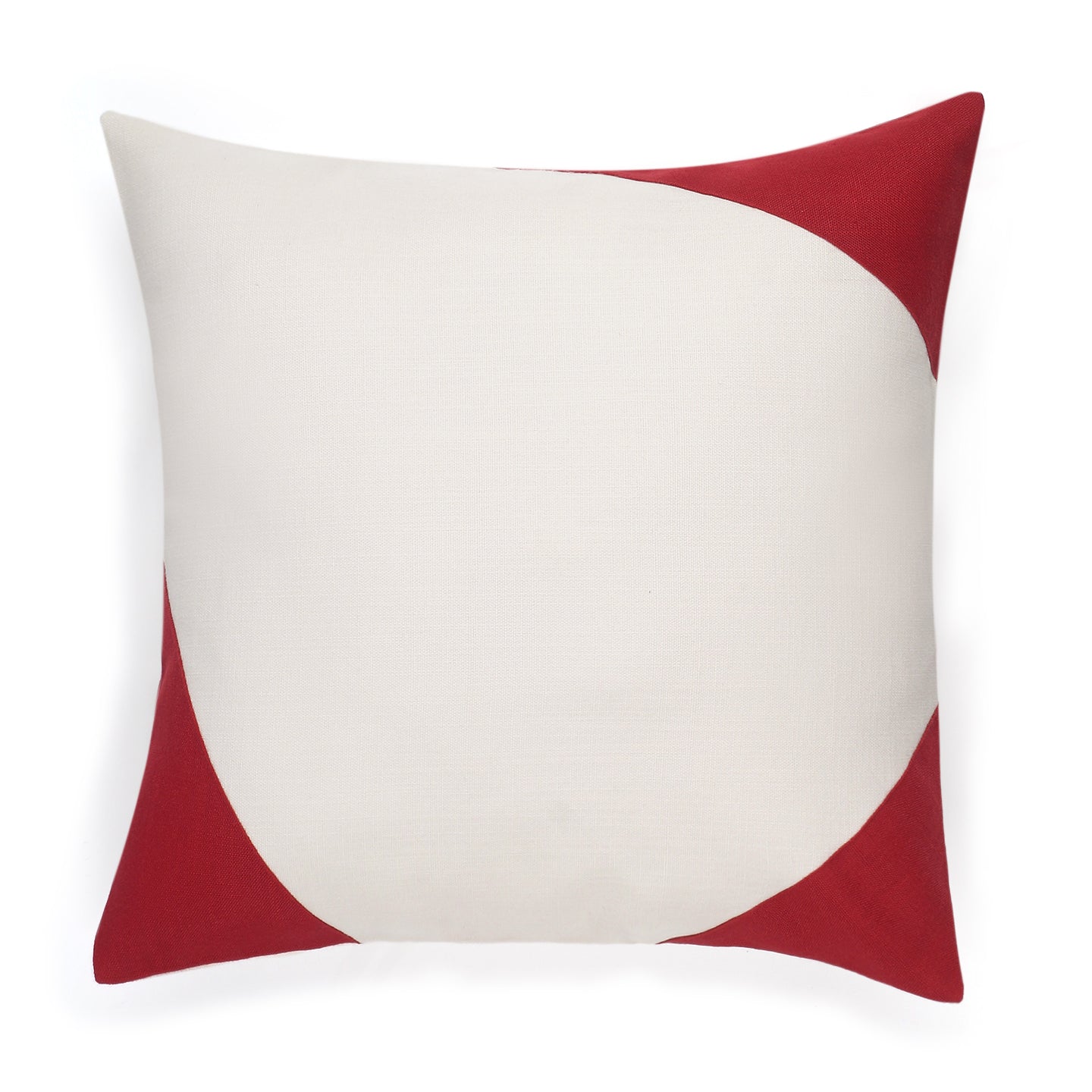 Serendipity Pillow Cover - Ivory and Red