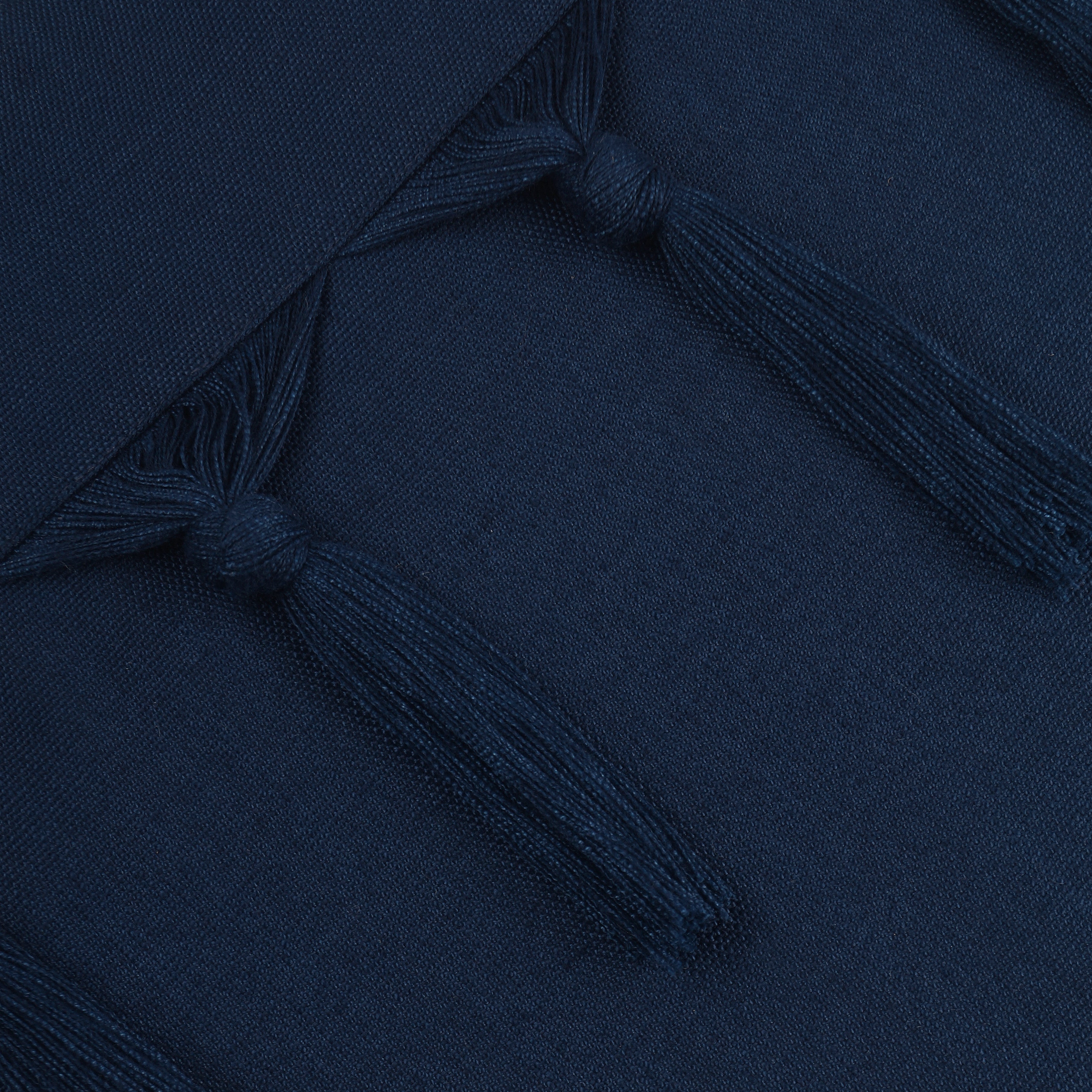 Bohemian Tassel Pillow Cover - Navy Blue