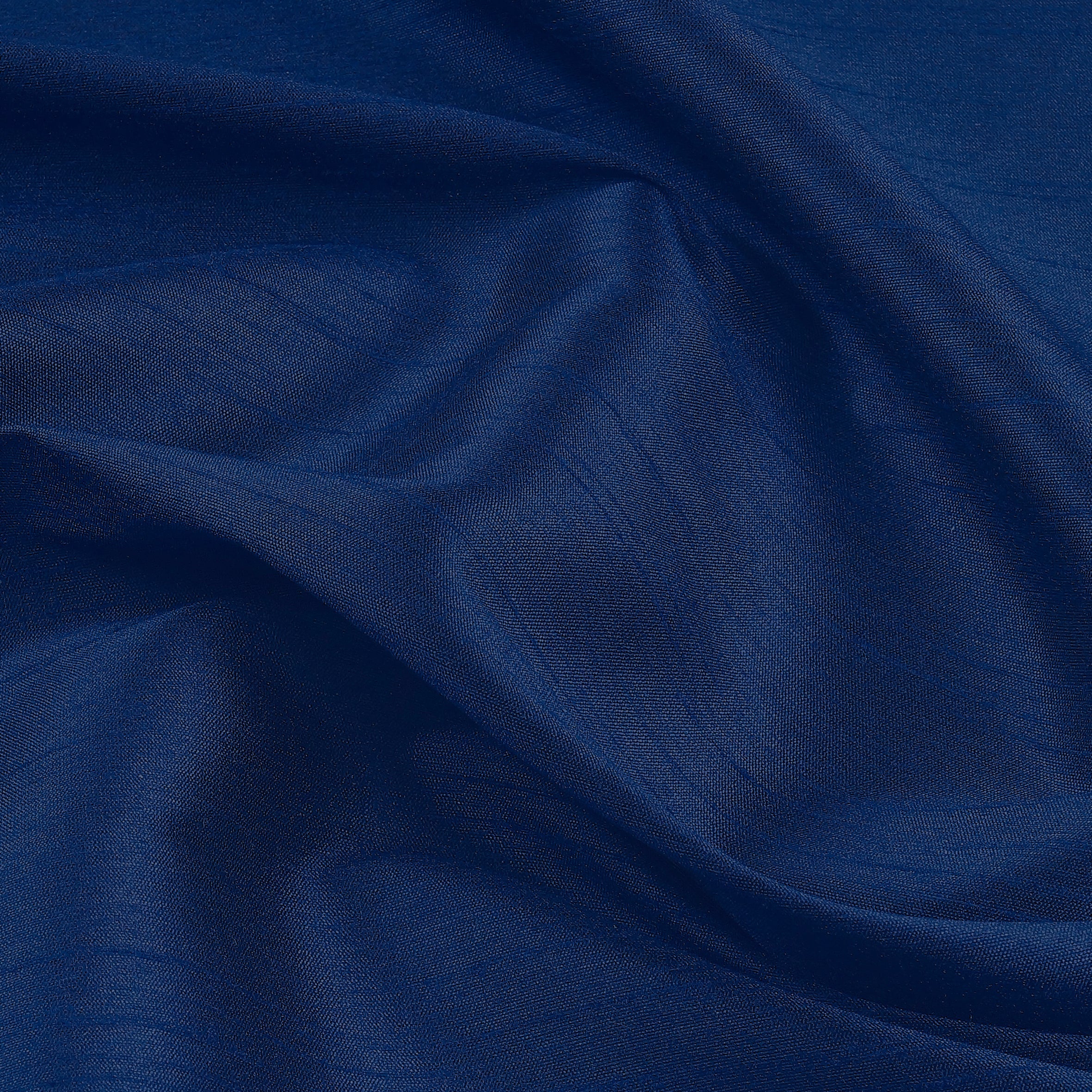 Navy Blue Vegan Silk Curtain