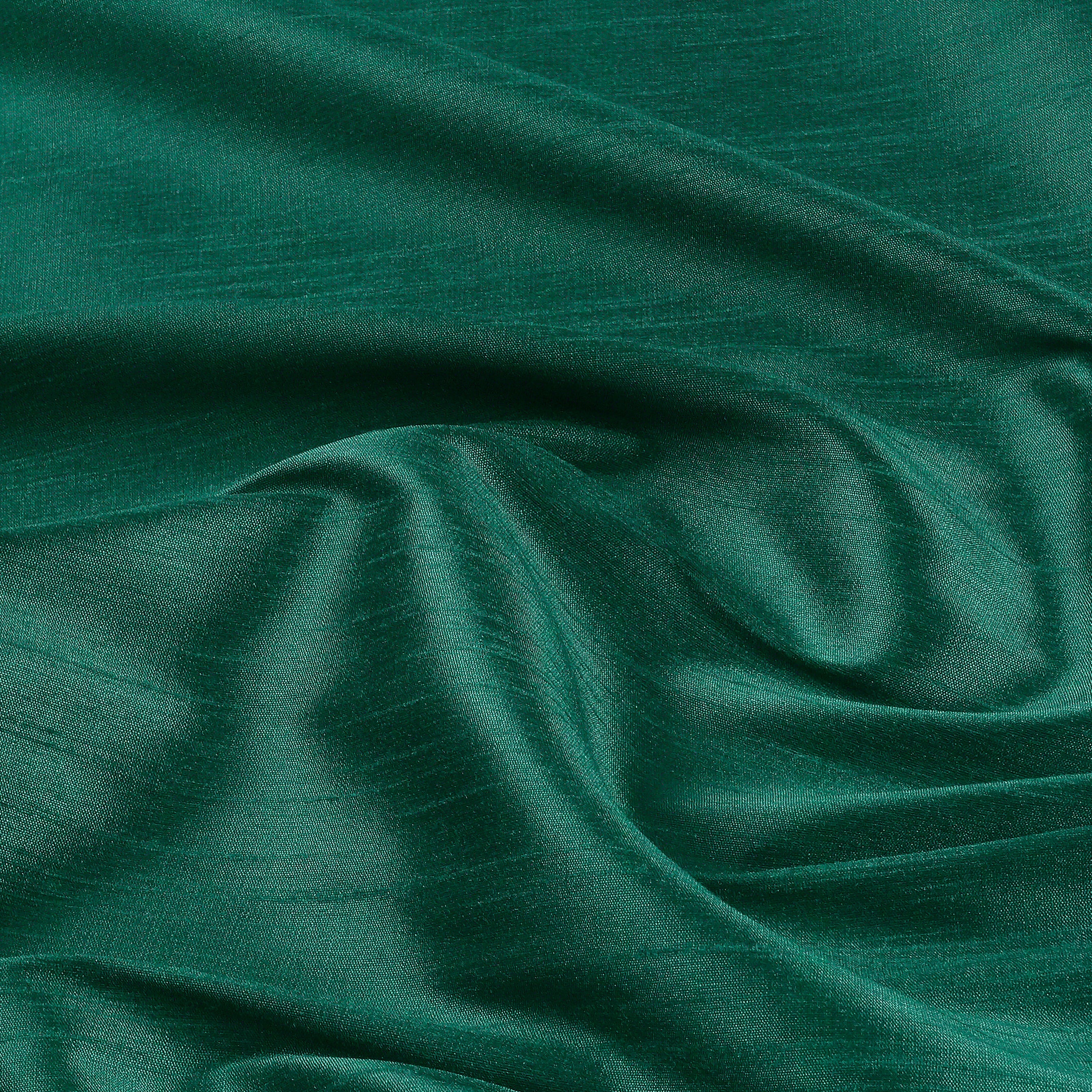 Emerald Green Vegan Silk Curtain