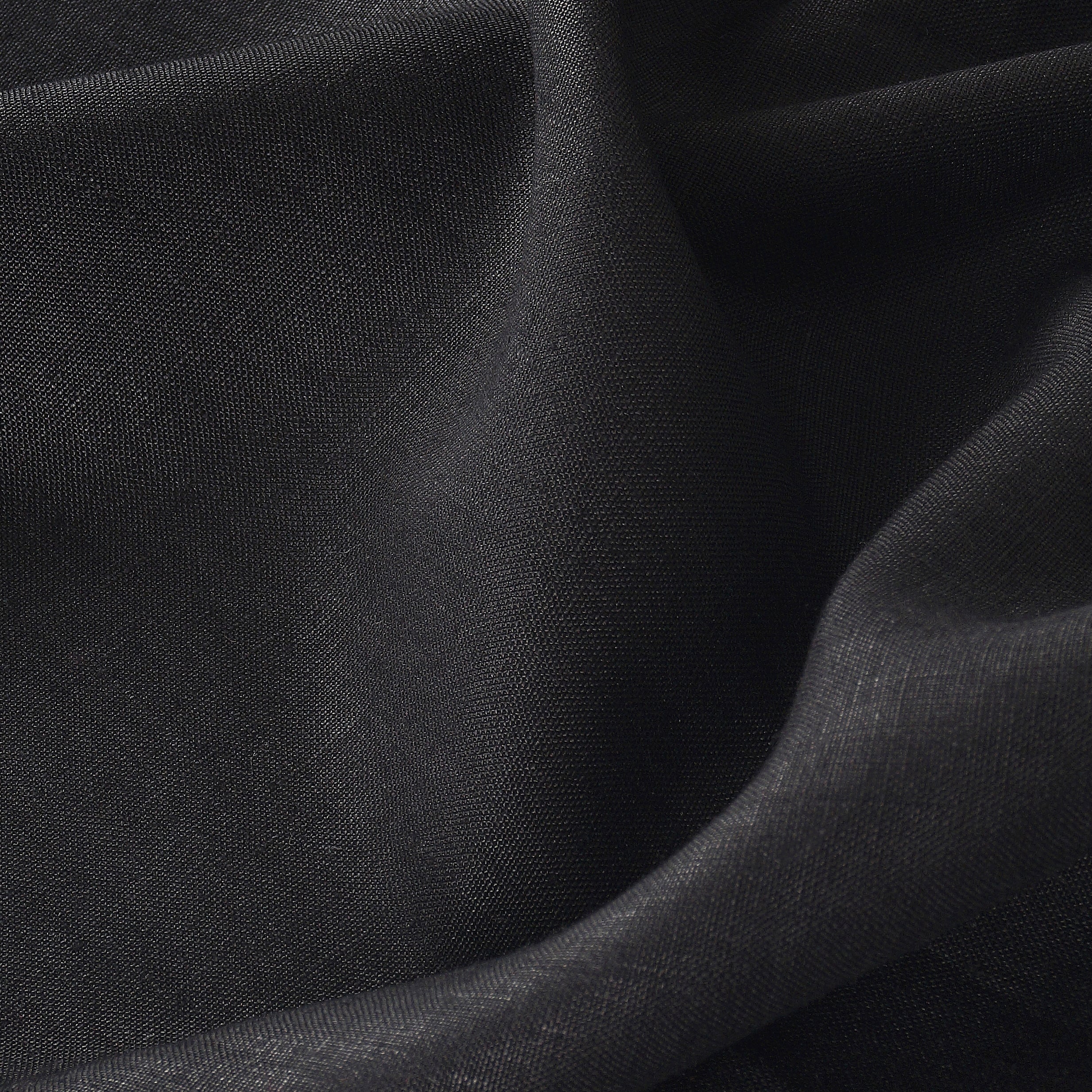 Black Linen Tablecloth, Hemstitch