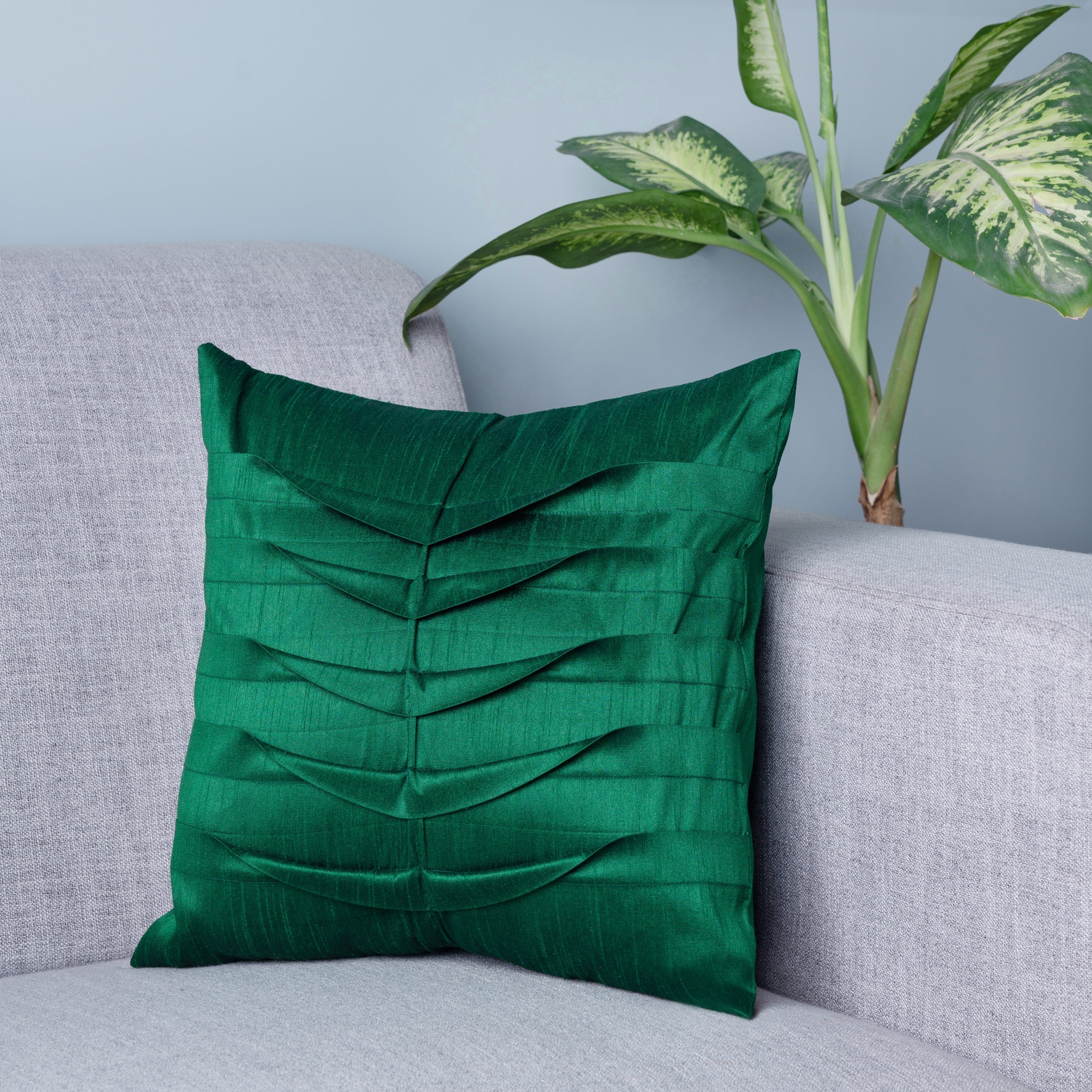 Zenith Pillow Cover - Emerald Green