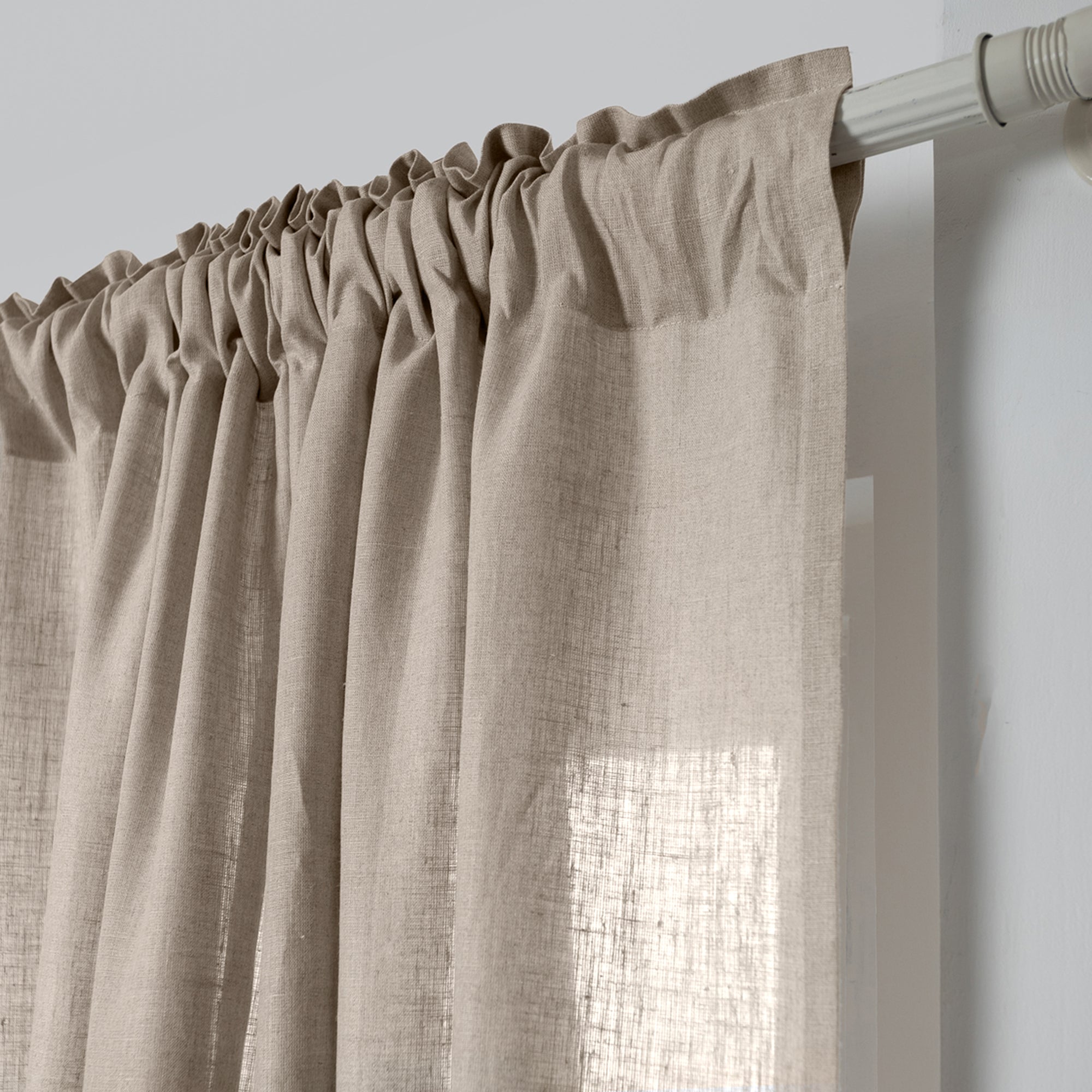 Natural Linen Curtain | Set of 2