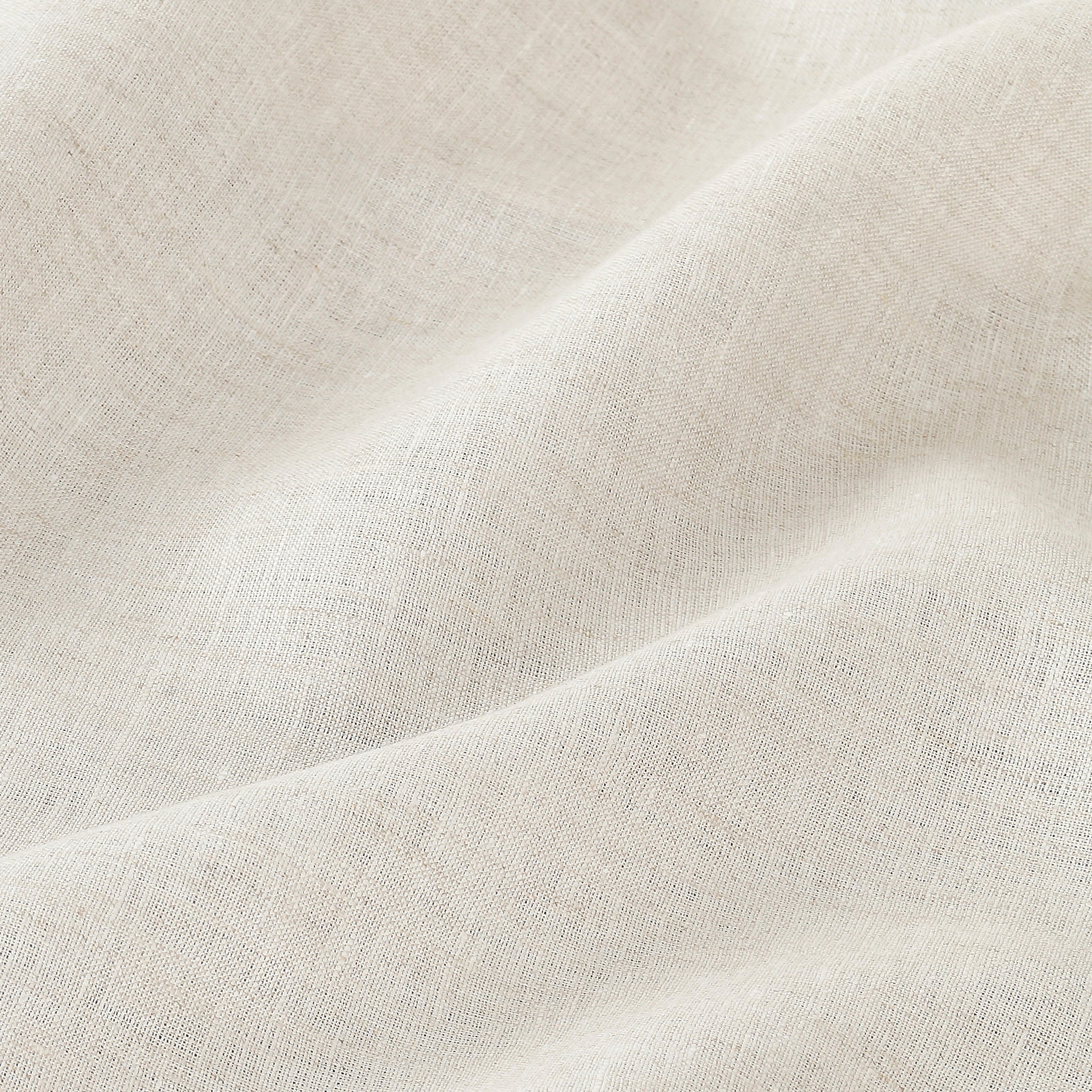 Light Natural Linen Tablecloth, Hemstitch