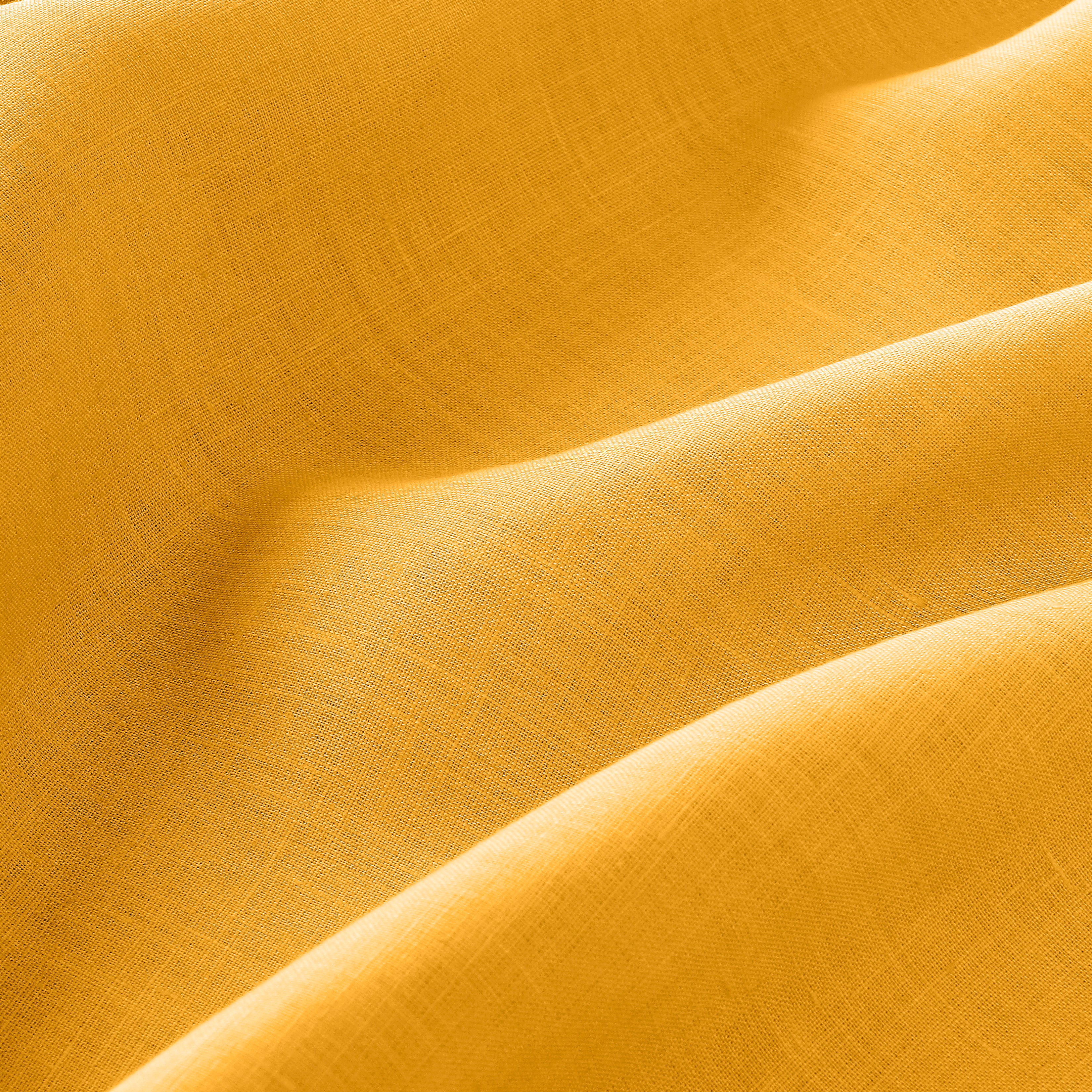 Sunflower Yellow Linen Tablecloth, Hemmed