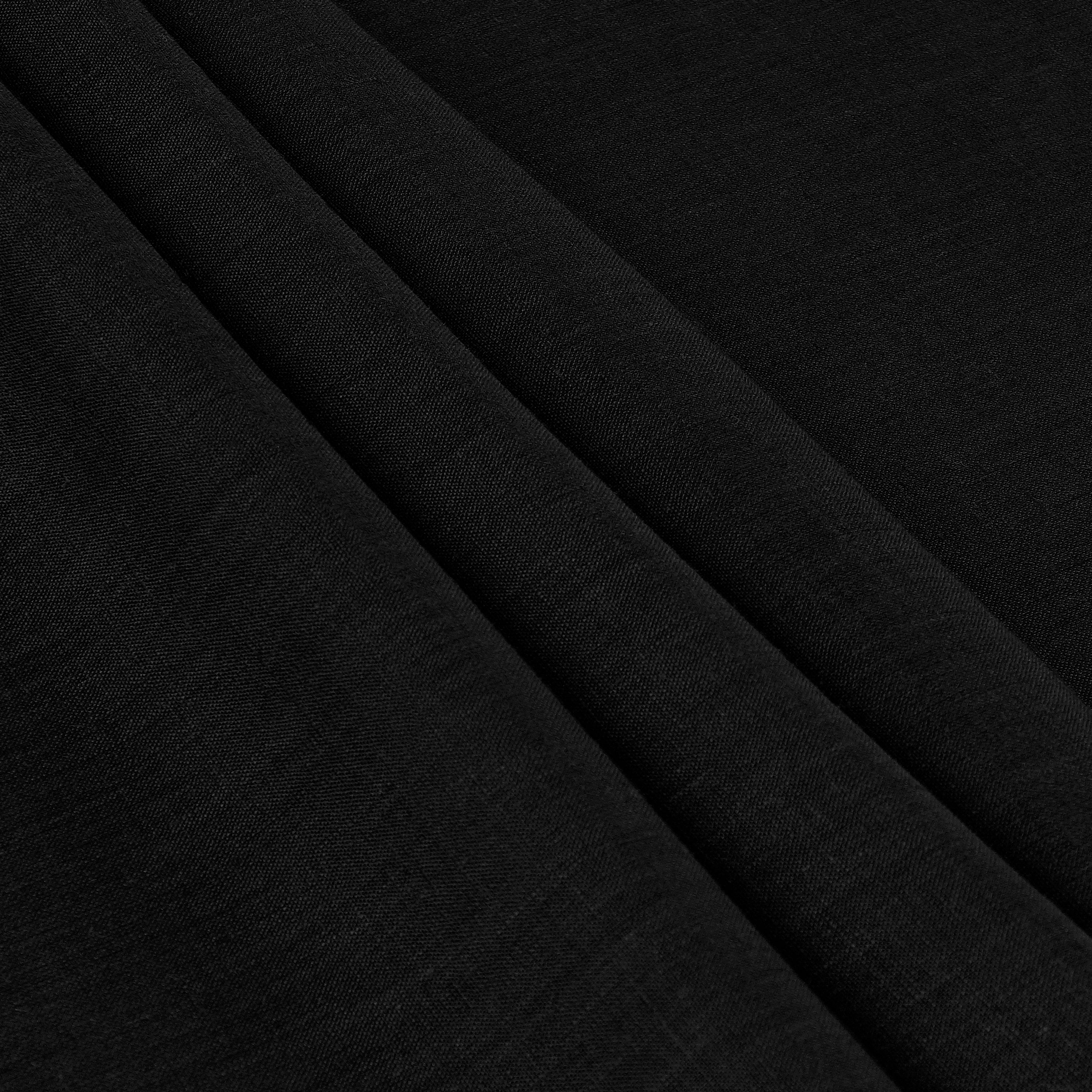 Black Linen Tablecloth, Hemmed