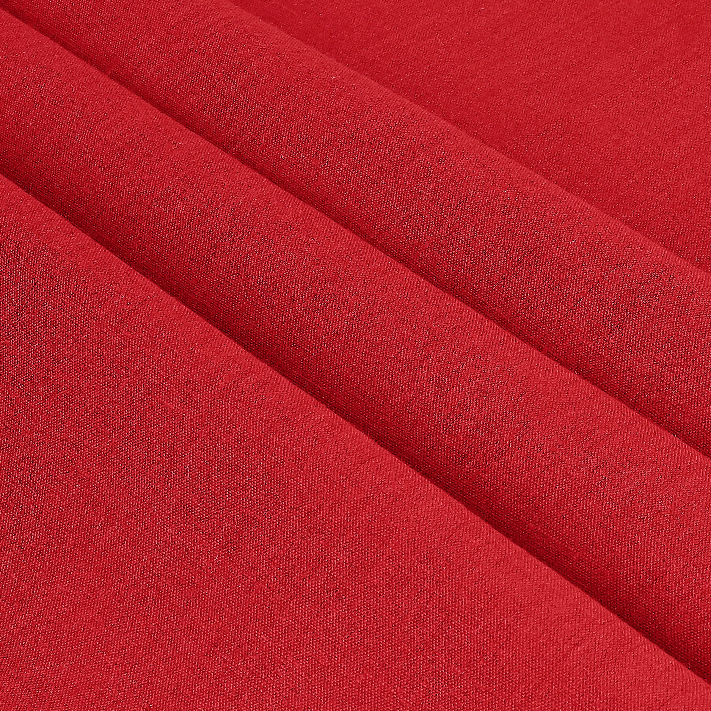 Bright Red Linen Tablecloth, Hemmed