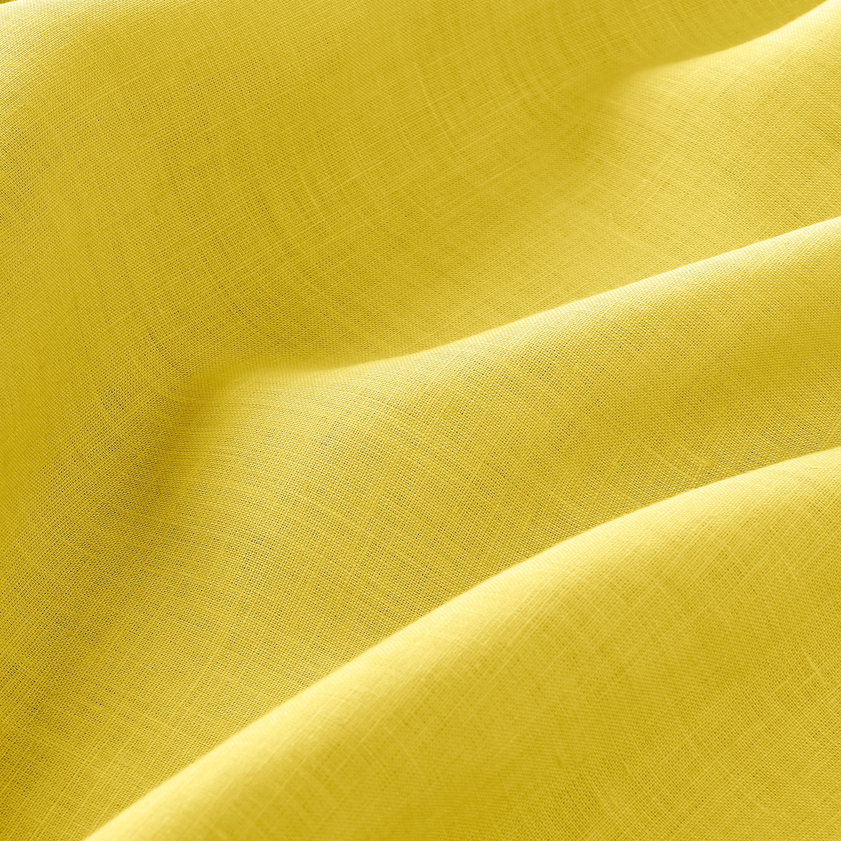 Lemon Yellow Linen Tablecloth, Hemmed