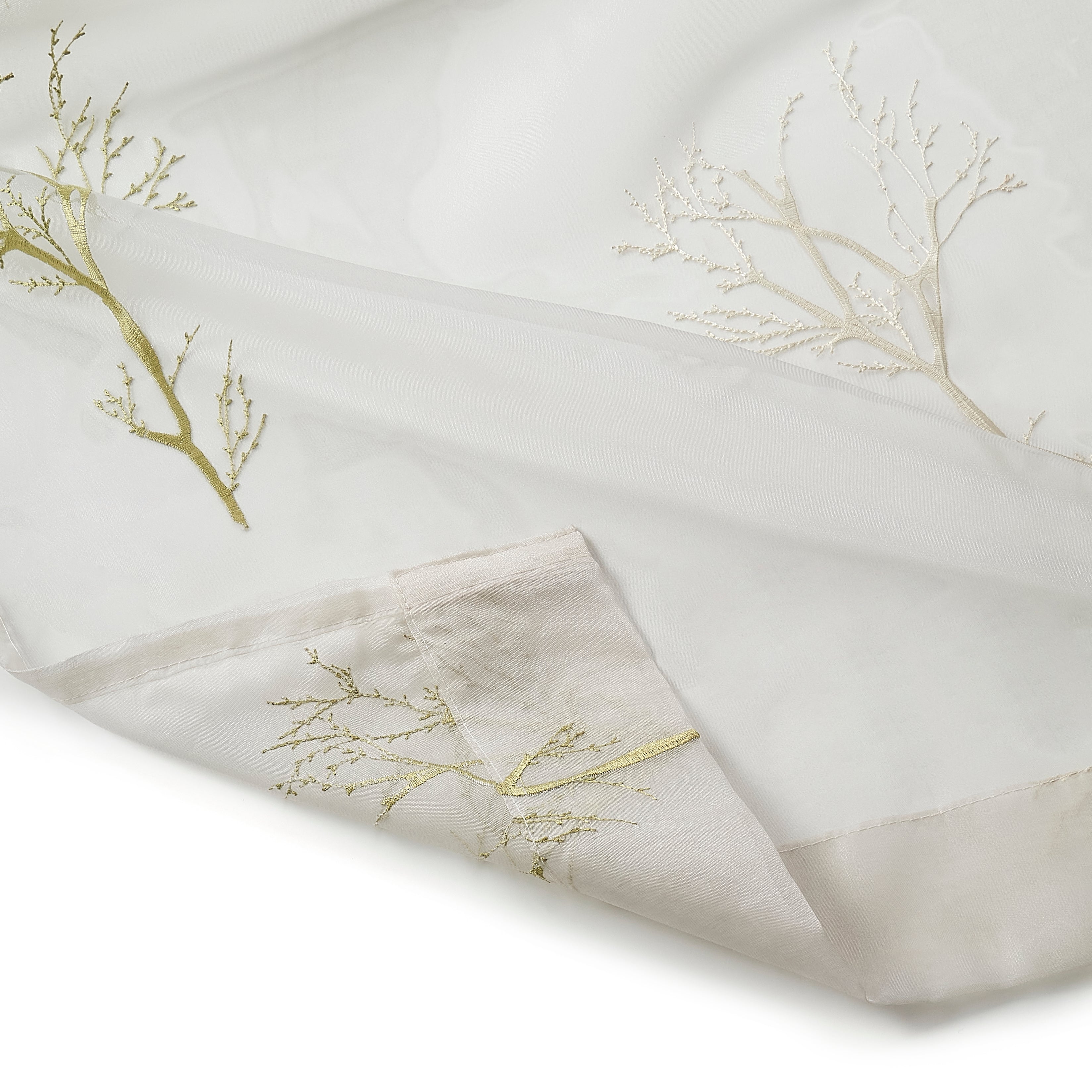 Etereo Woodland Whisper, Cream and Gold, Sheer, 1 panel