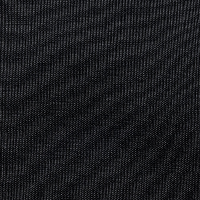 Faux Linen Fabric Black Swatch