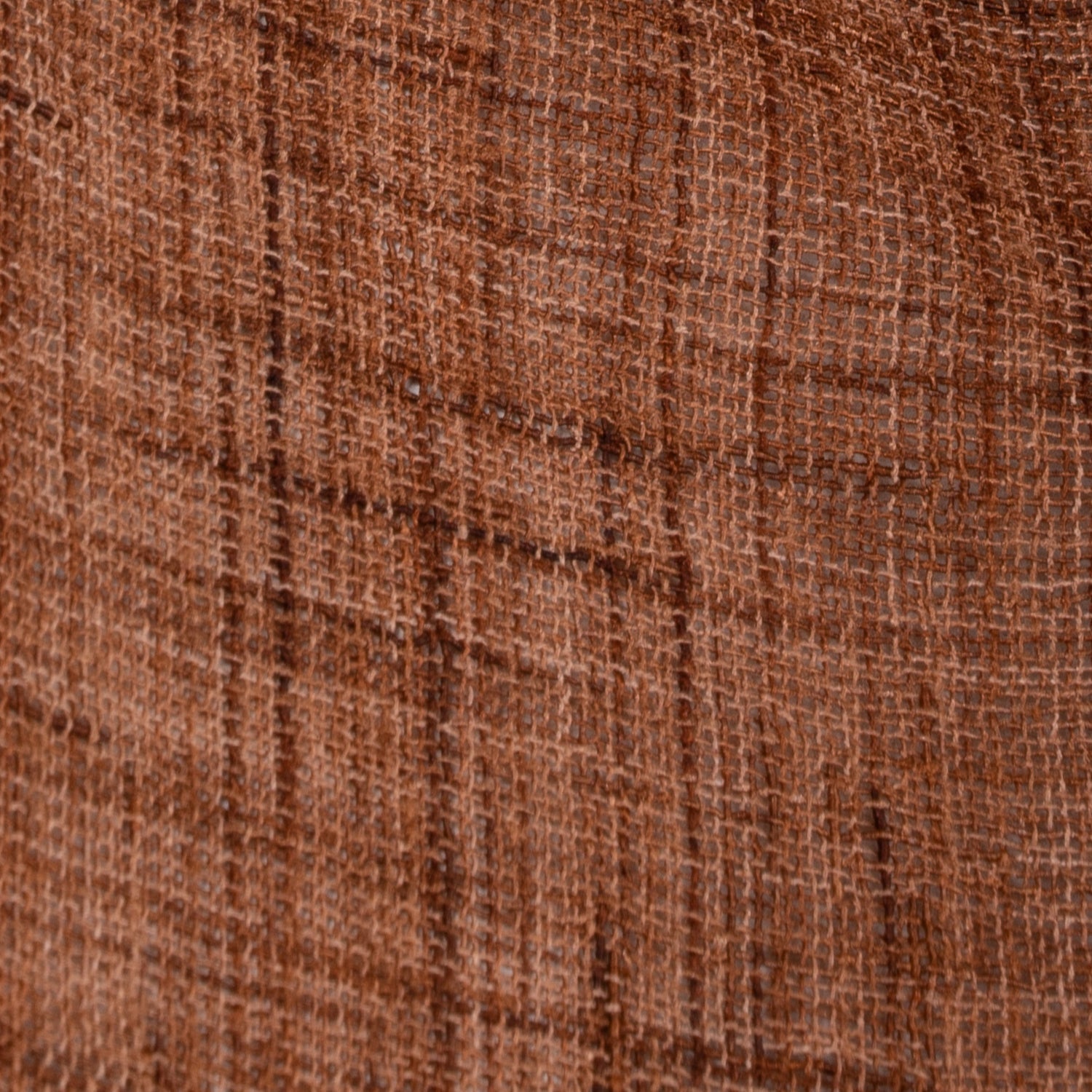 Brown Faux Jute Curtain