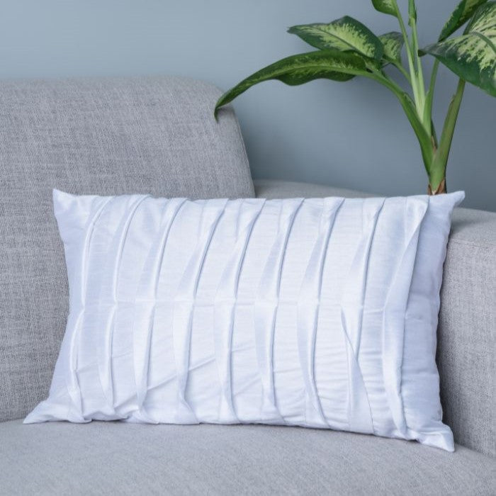 Zenith Pillow Cover Rectangle - White