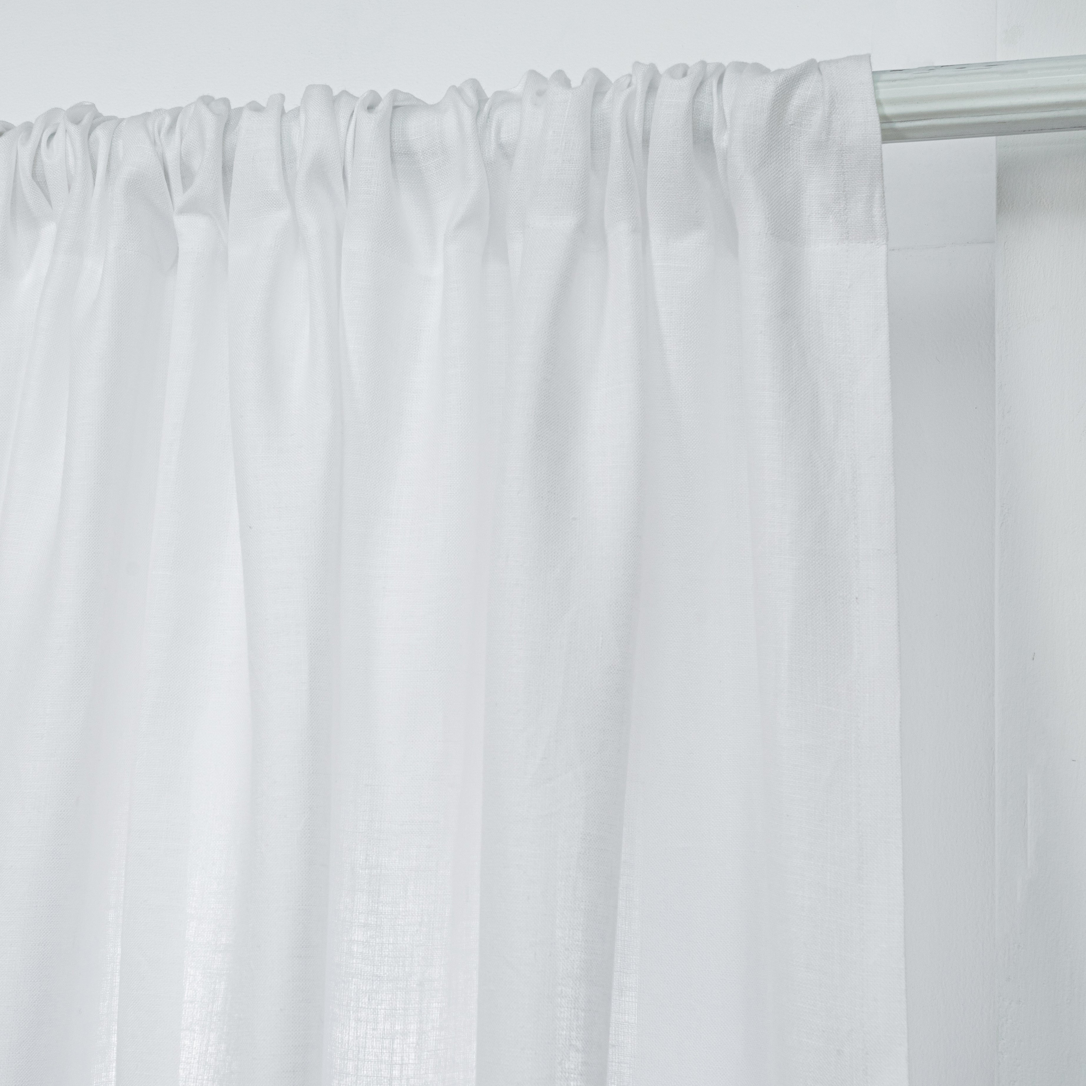 White Hemp Curtain