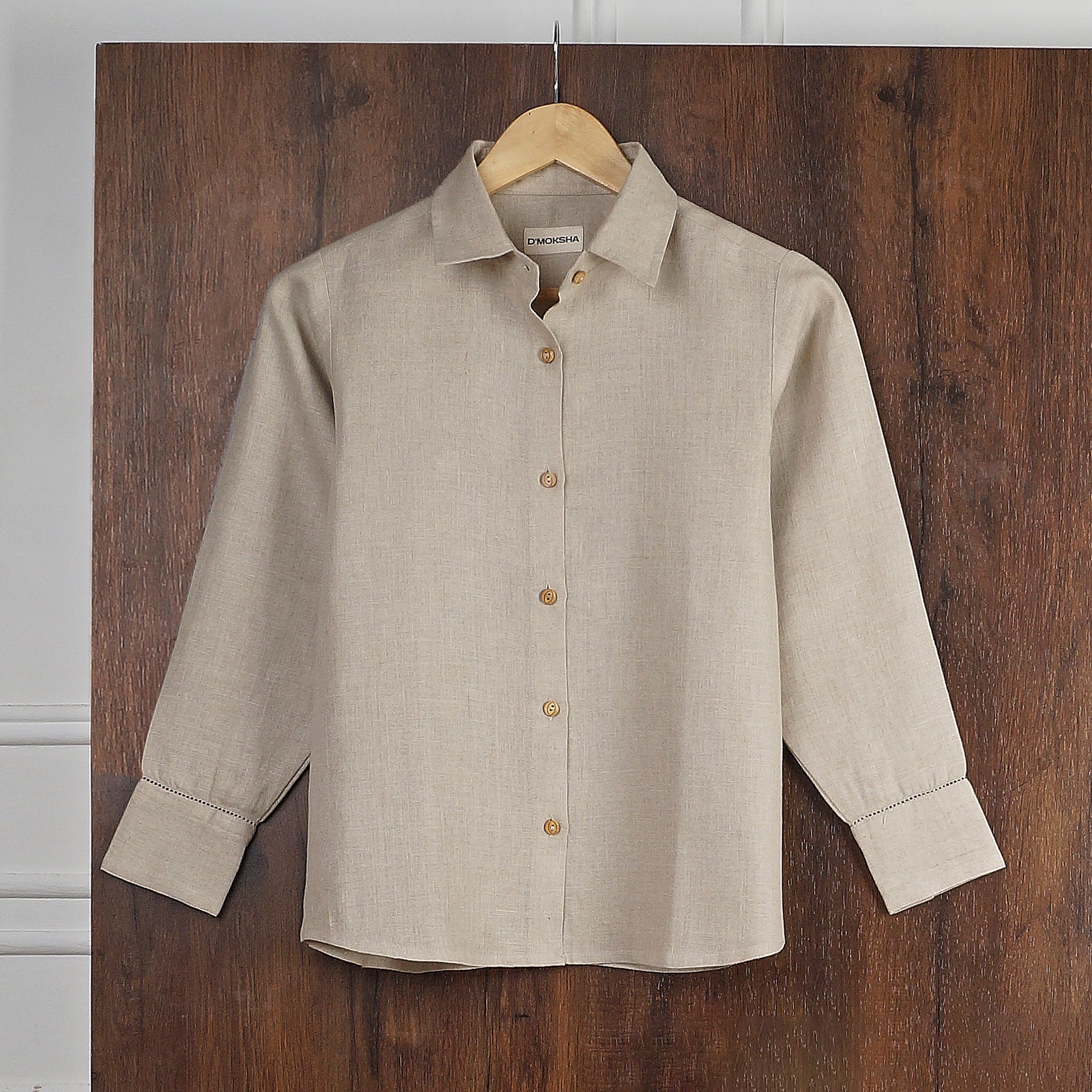 Classic Natural Linen Shirt – Versatile Elegance for Any Occasion