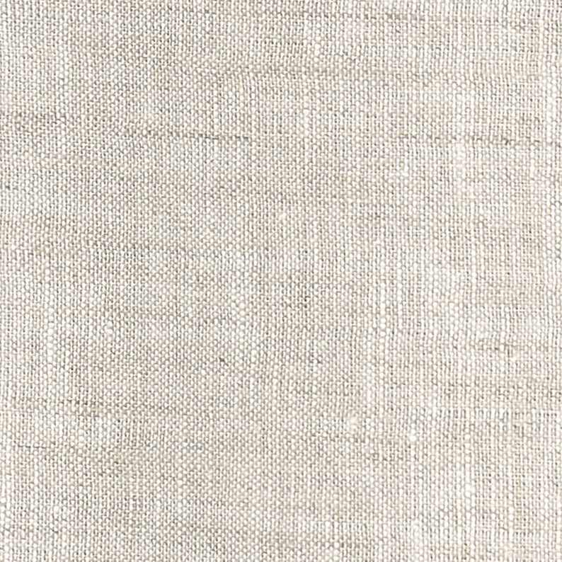 100% Pure Linen Fabric Light Natural Swatch