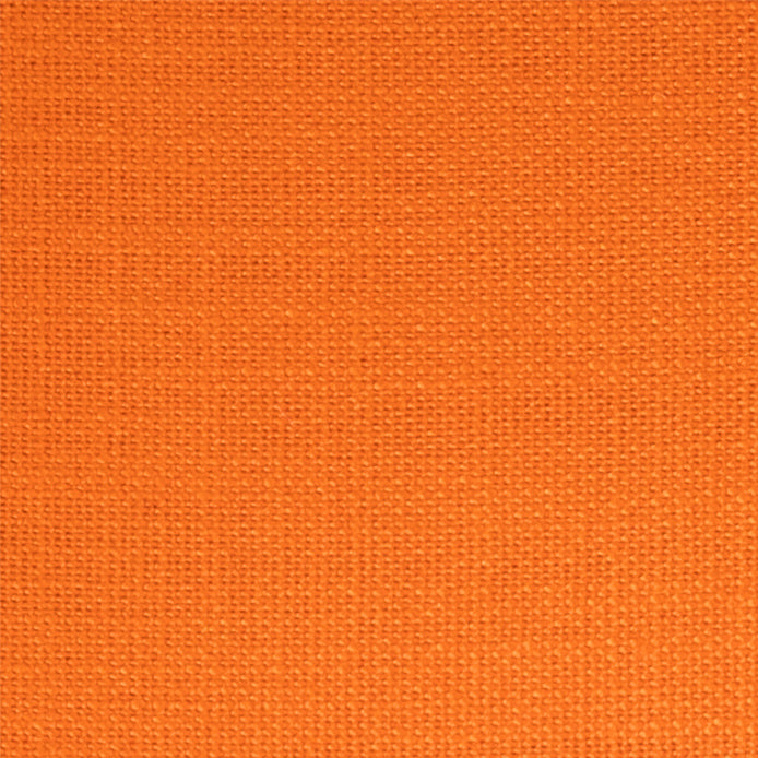 Faux Linen Fabric Orange Swatch