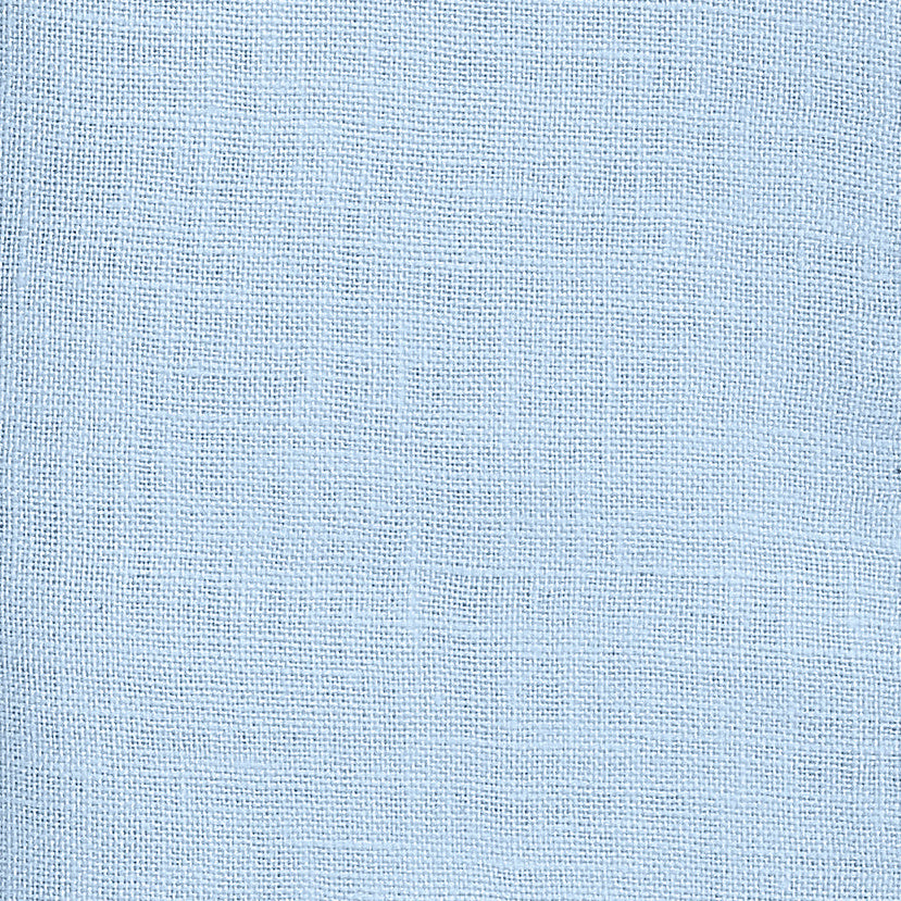 Powder Blue Linen Tablecloth, Hemstitch