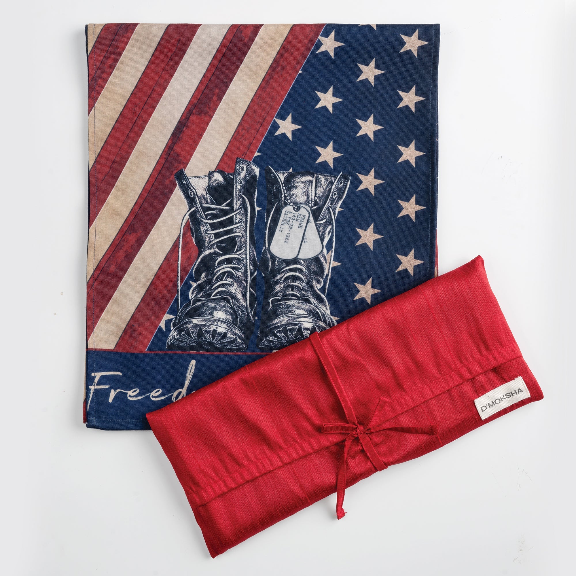 Freedom Isn't Free 4th July Print Table Runner