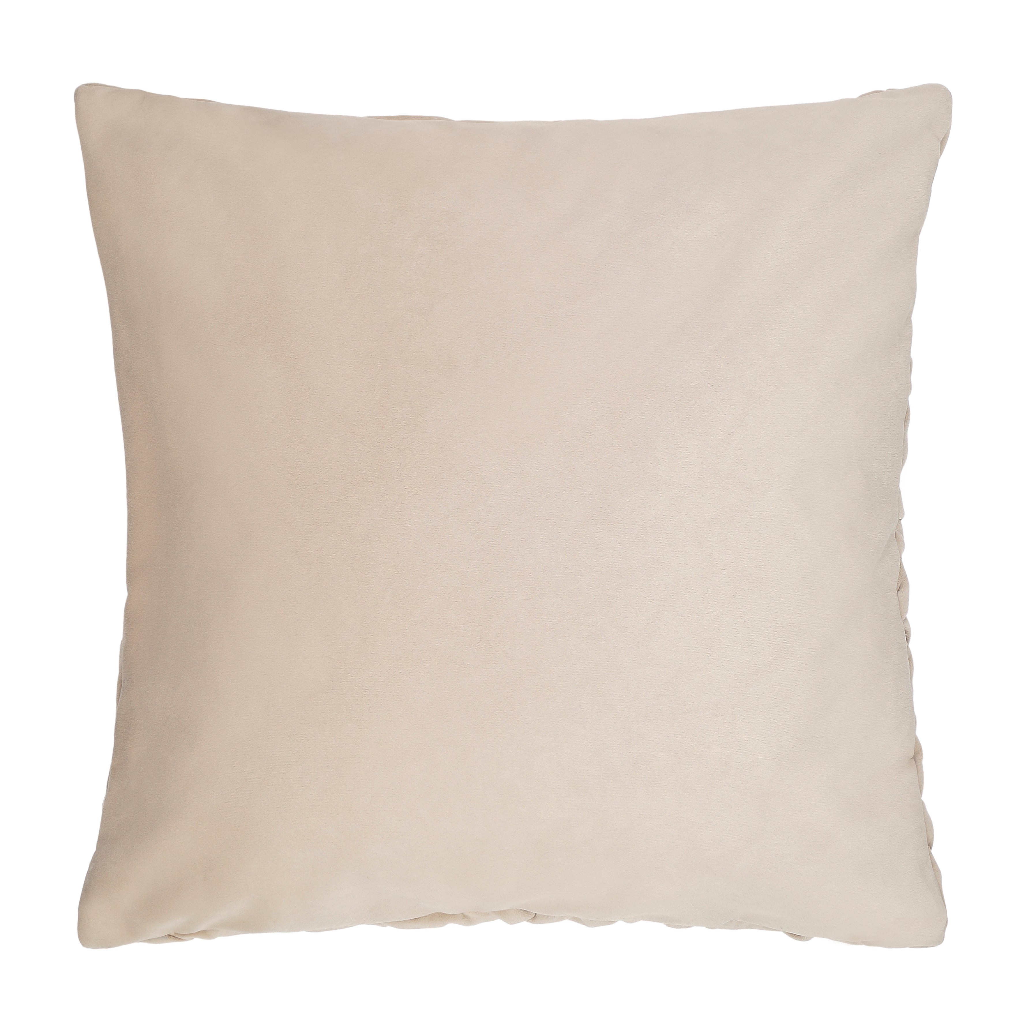 Smocking Decorative Pillow Cover - Beige