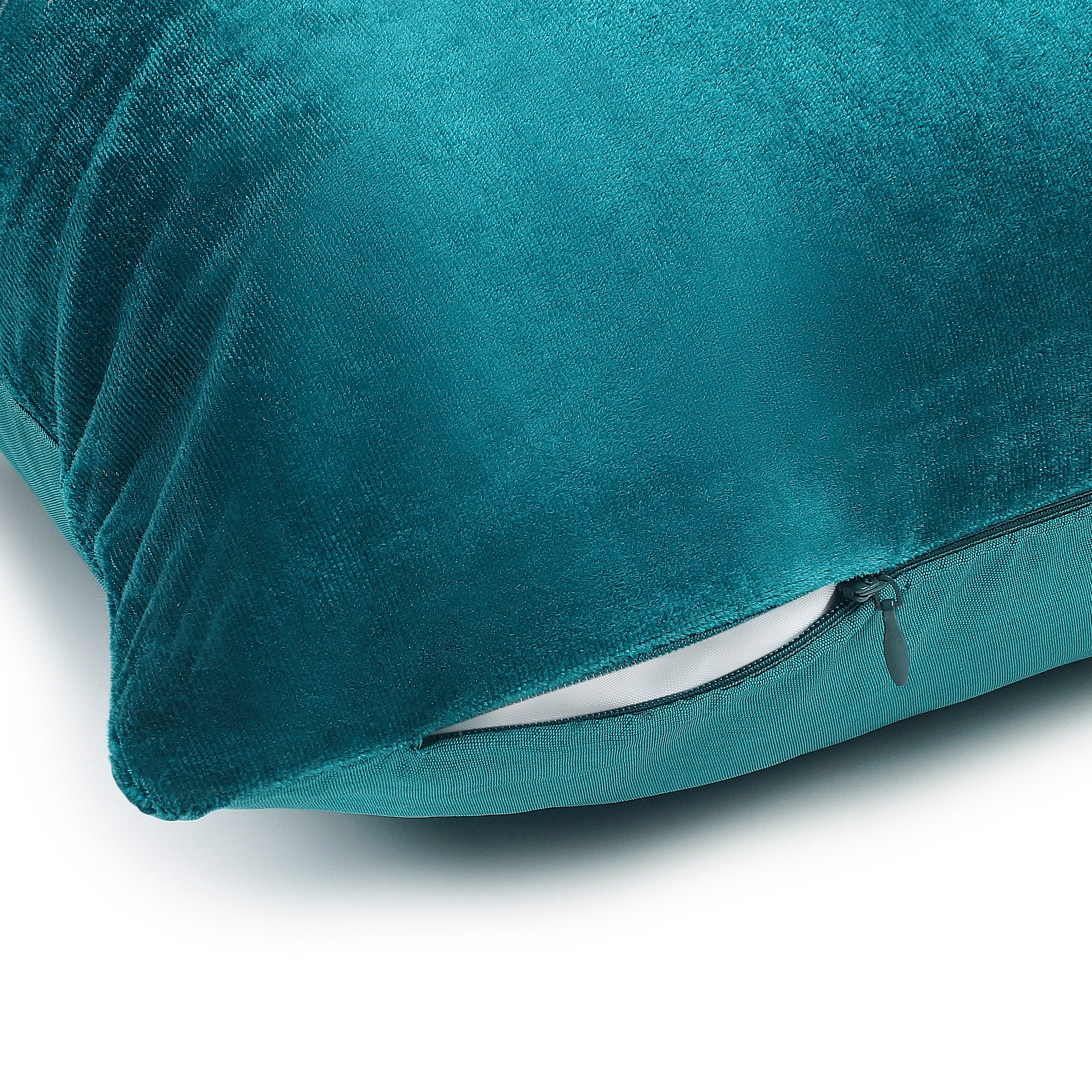 Chinar Embroidered Decorative Pillow Cover - Turquoise