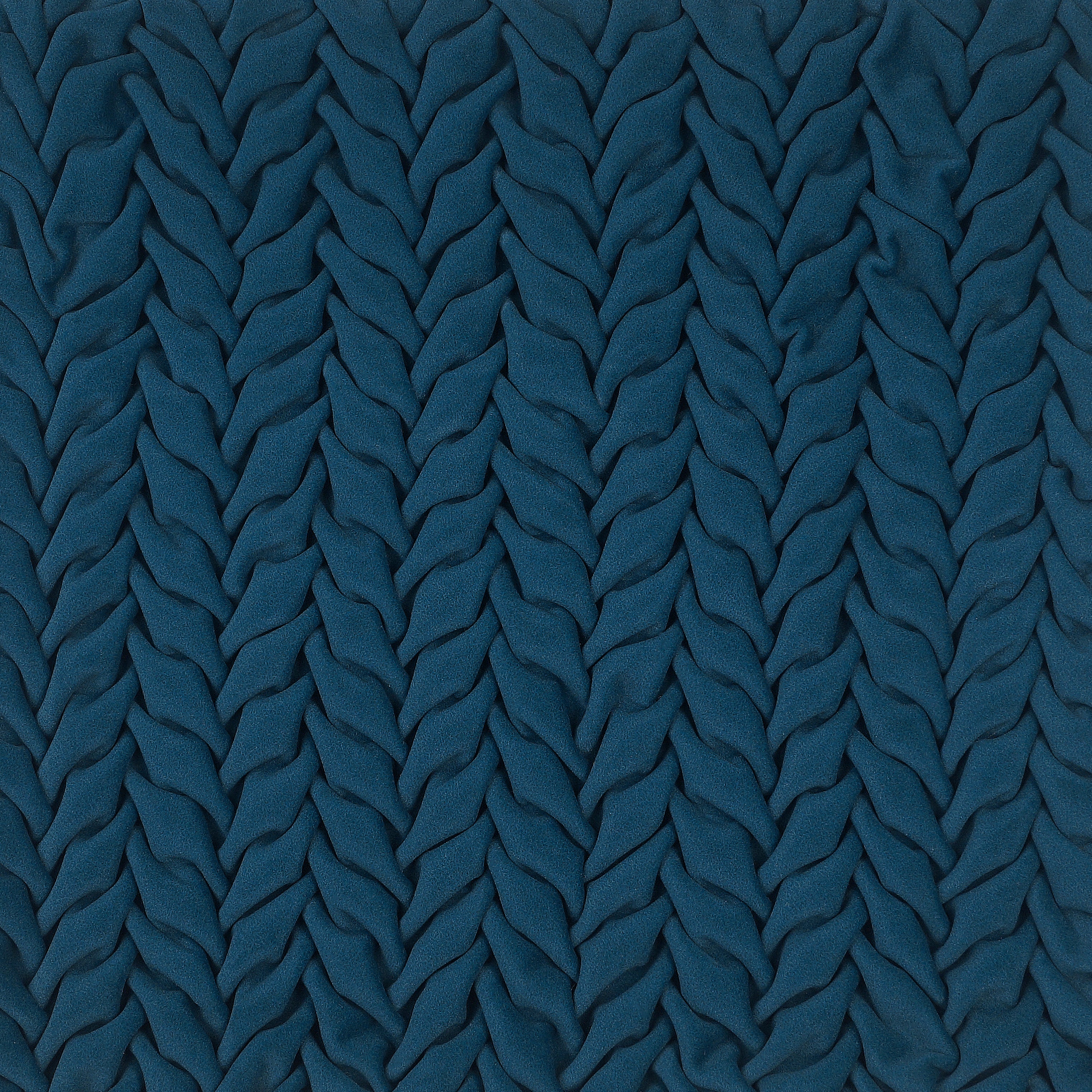 Smocking Decorative Pillow Cover - Navy Blue