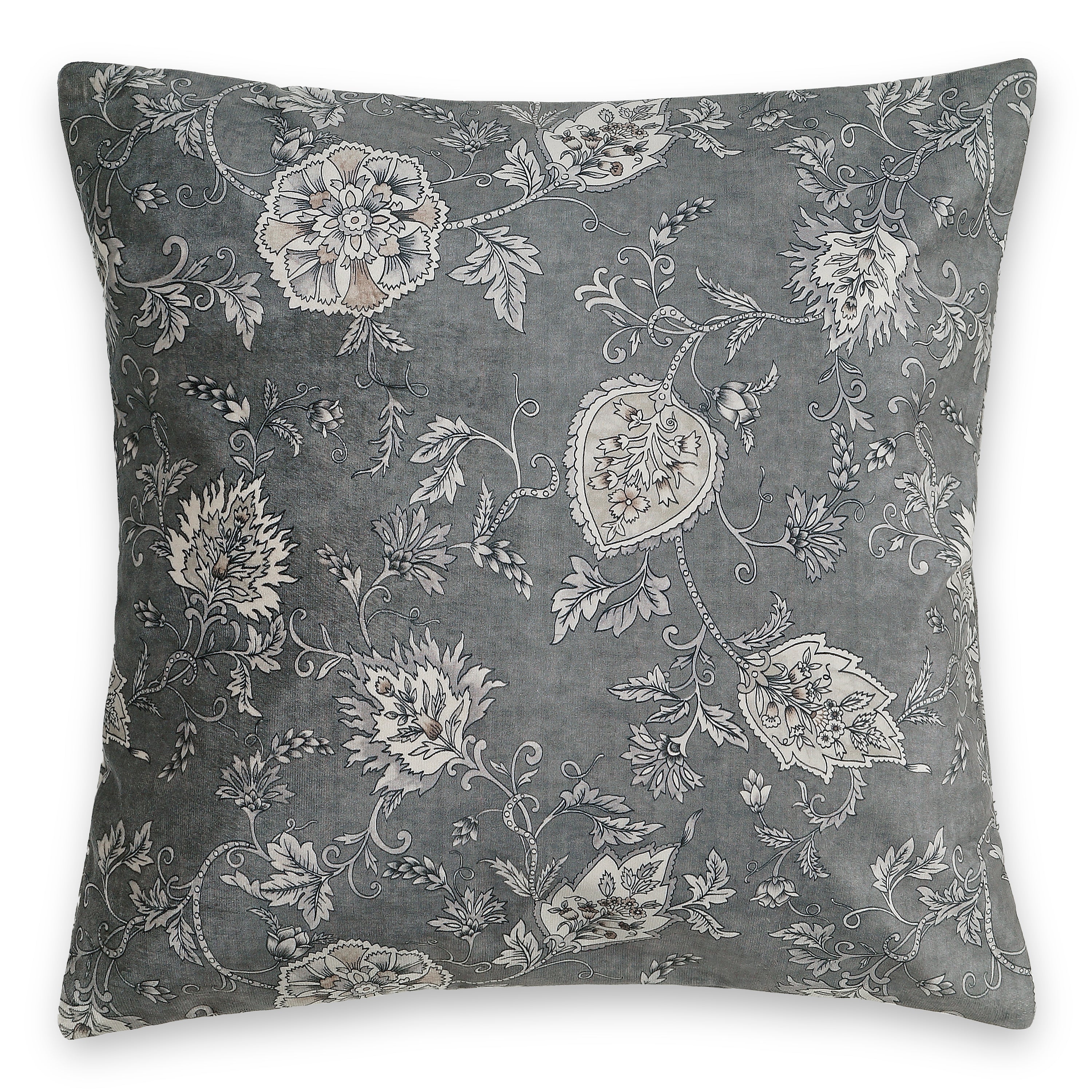 Blossom Decorative Pillow Cover - Grey