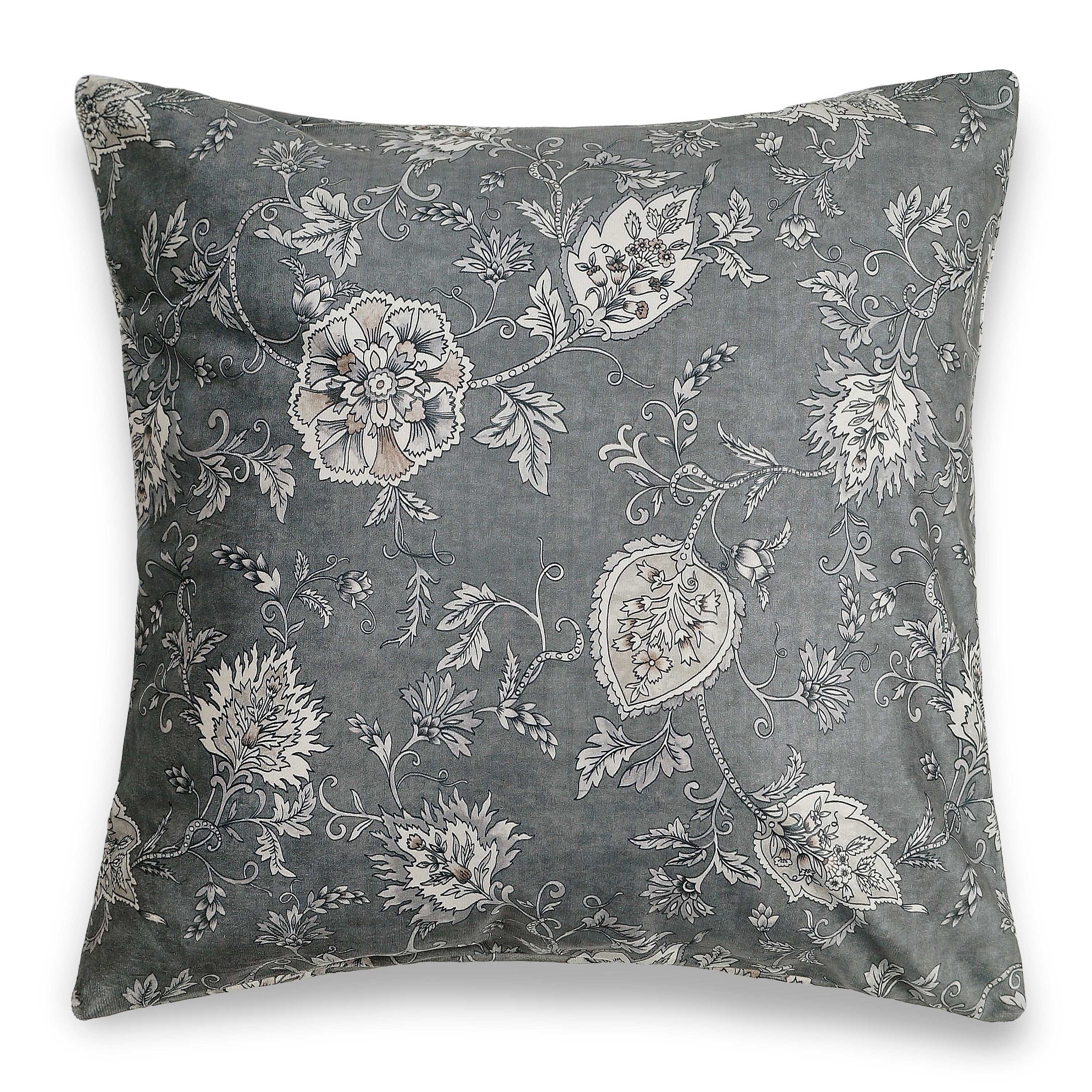 Blossom Decorative Pillow Cover - Grey