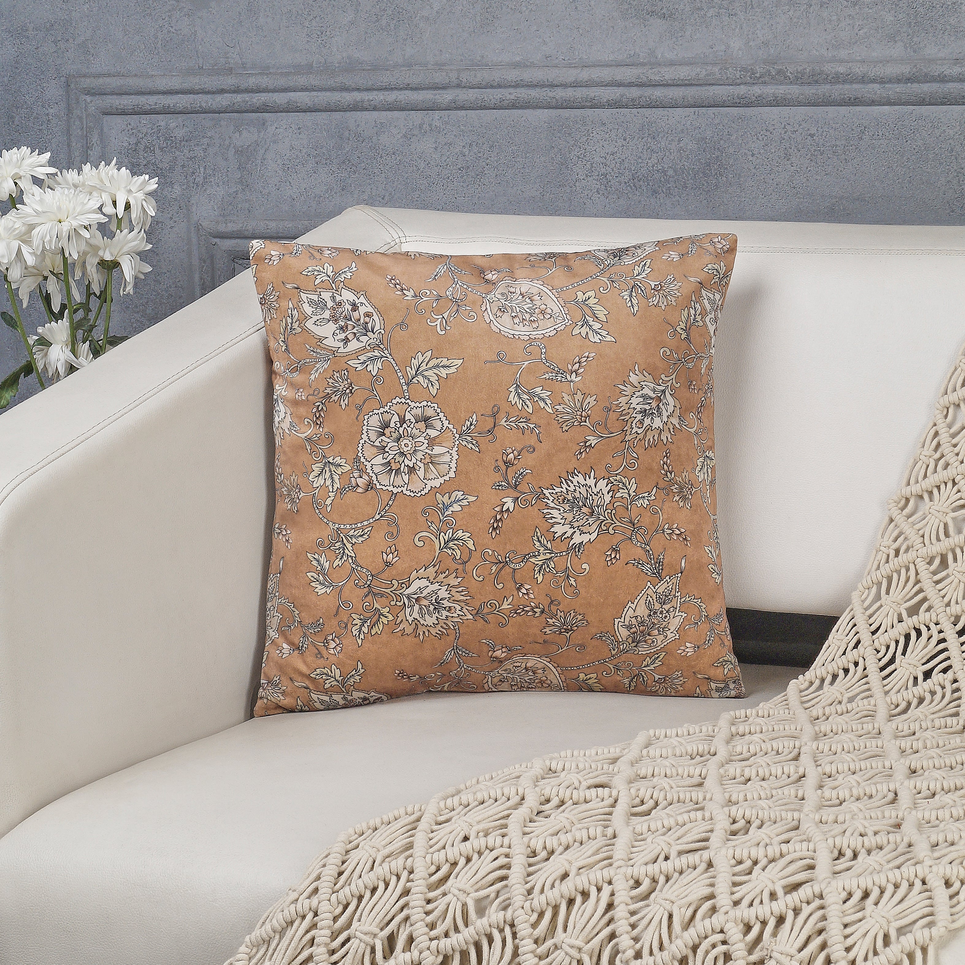 Blossom Decorative Pillow Cover - Beige