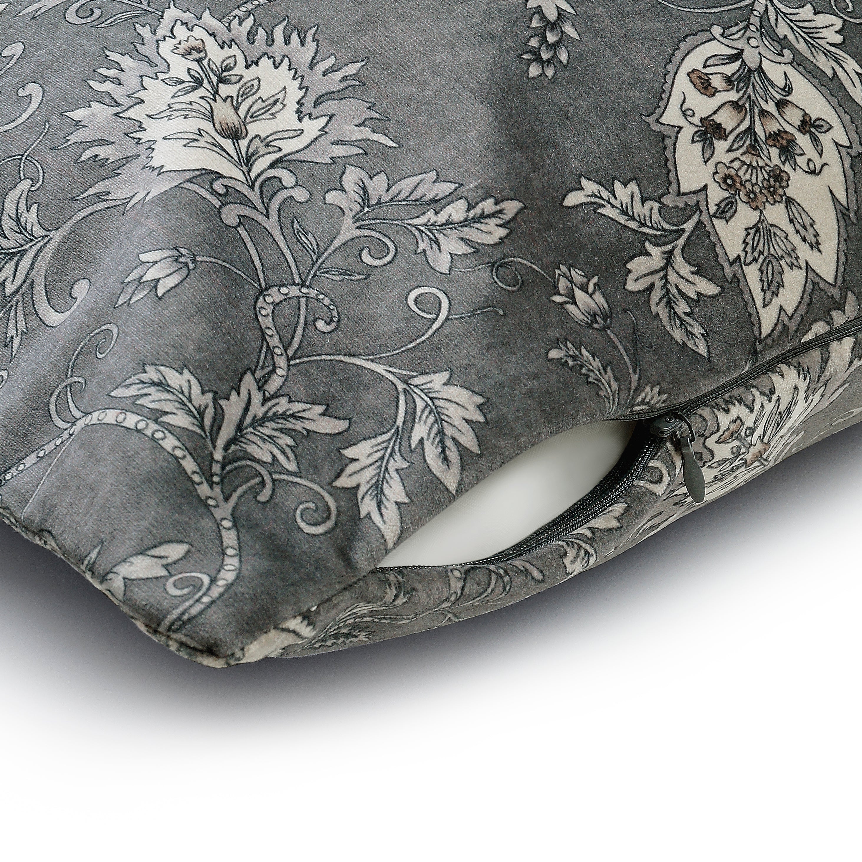 Blossom Decorative Pillow Cover - Grey