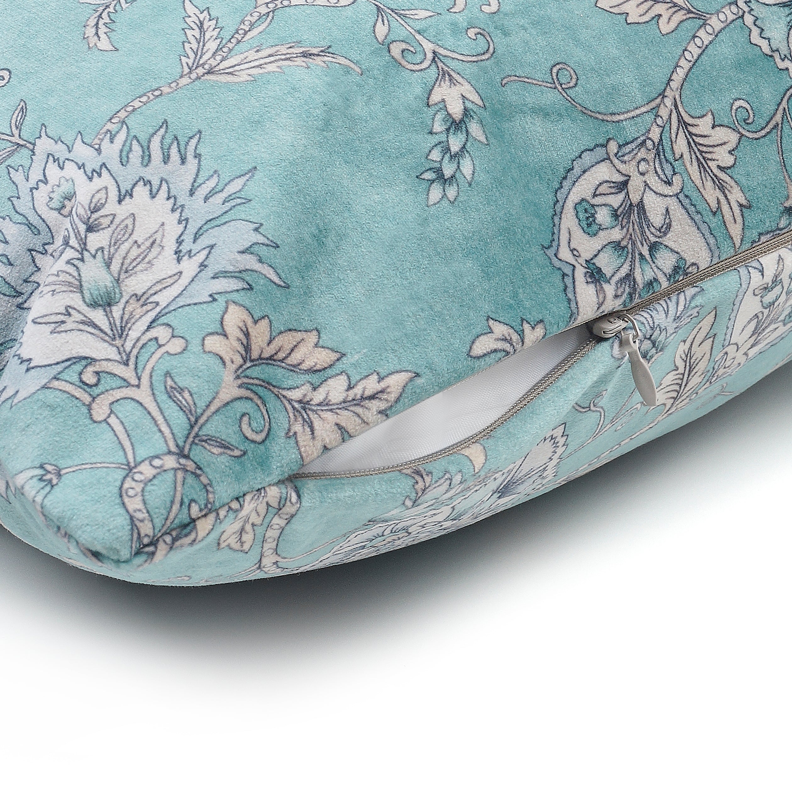 Blossom Decorative Pillow Cover - Aqua