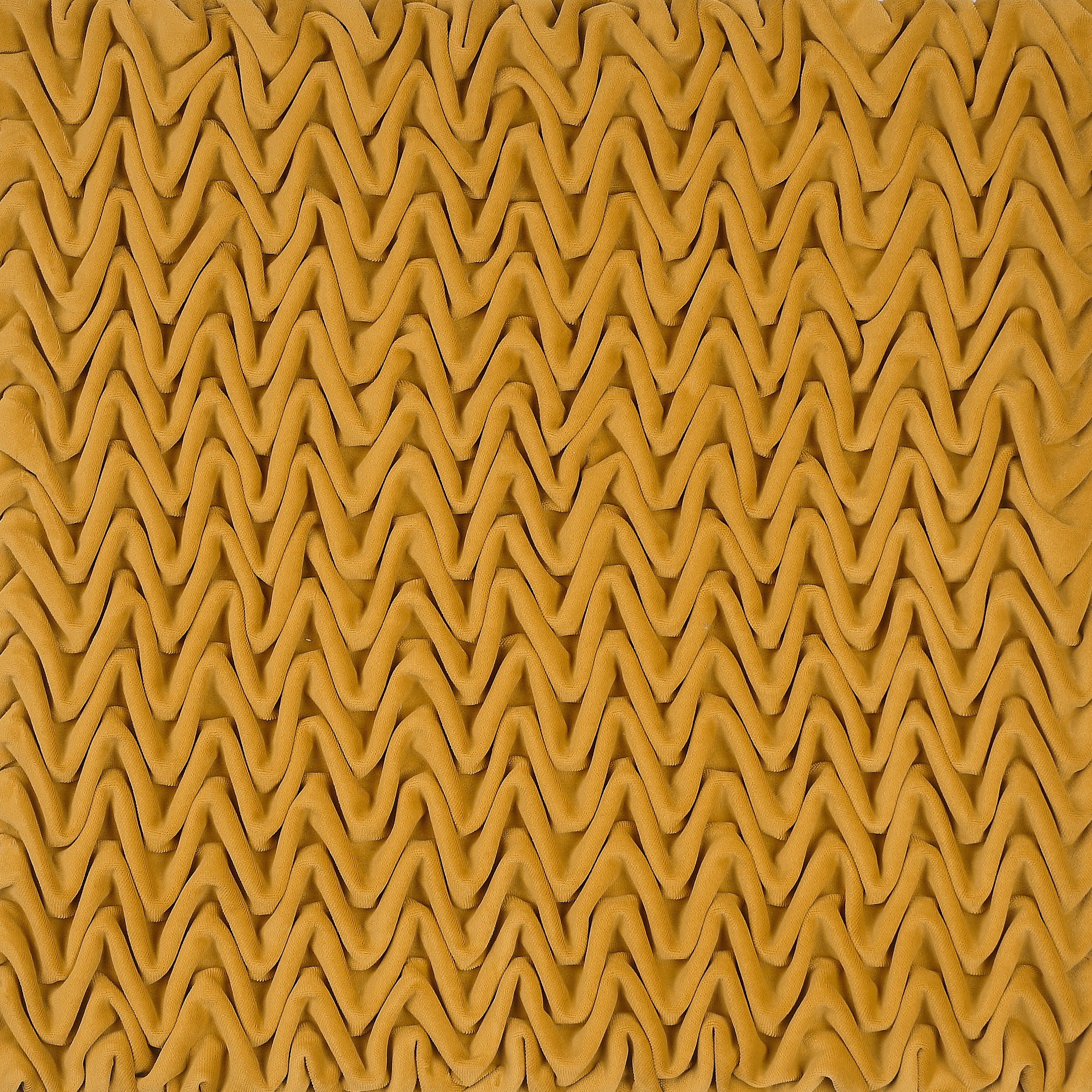 Smocking Decorative Pillow Cover - Mustard