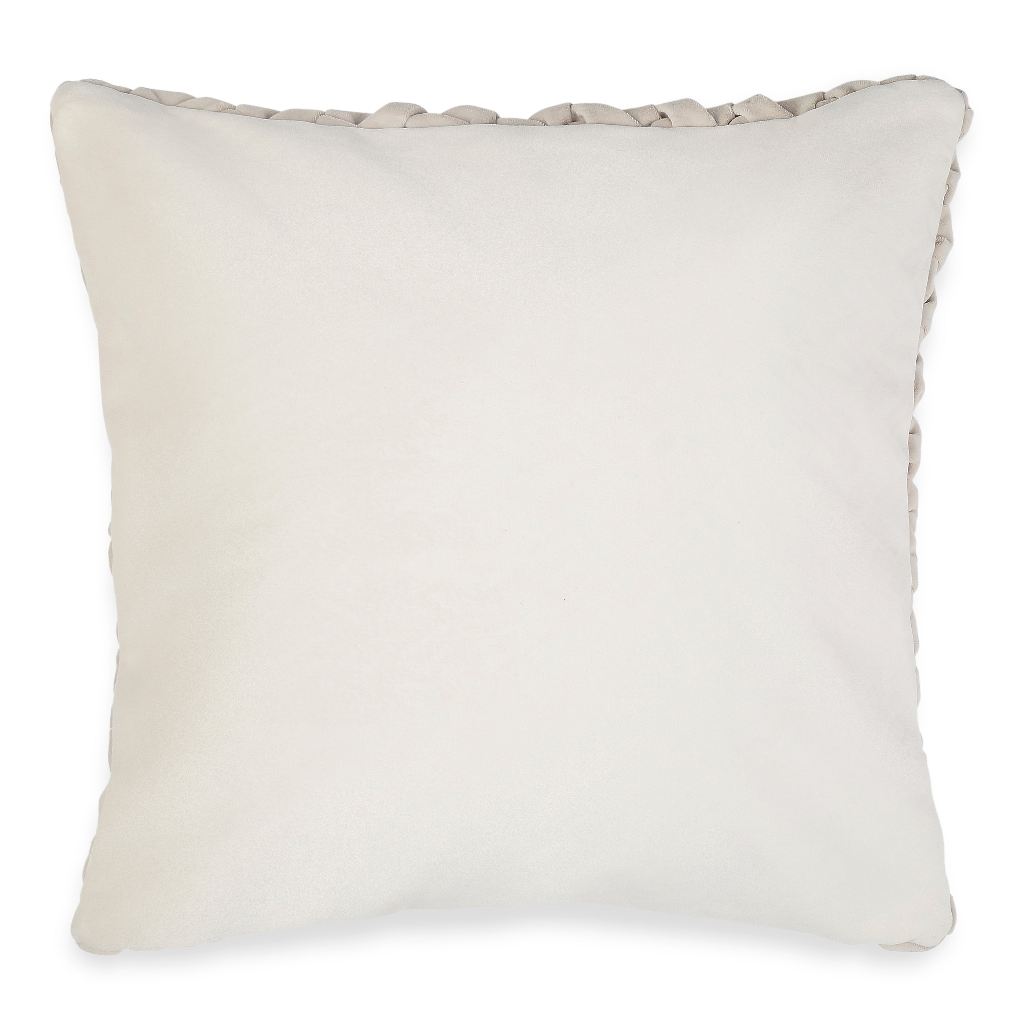 Smocking Decorative Pillow Cover - Natural