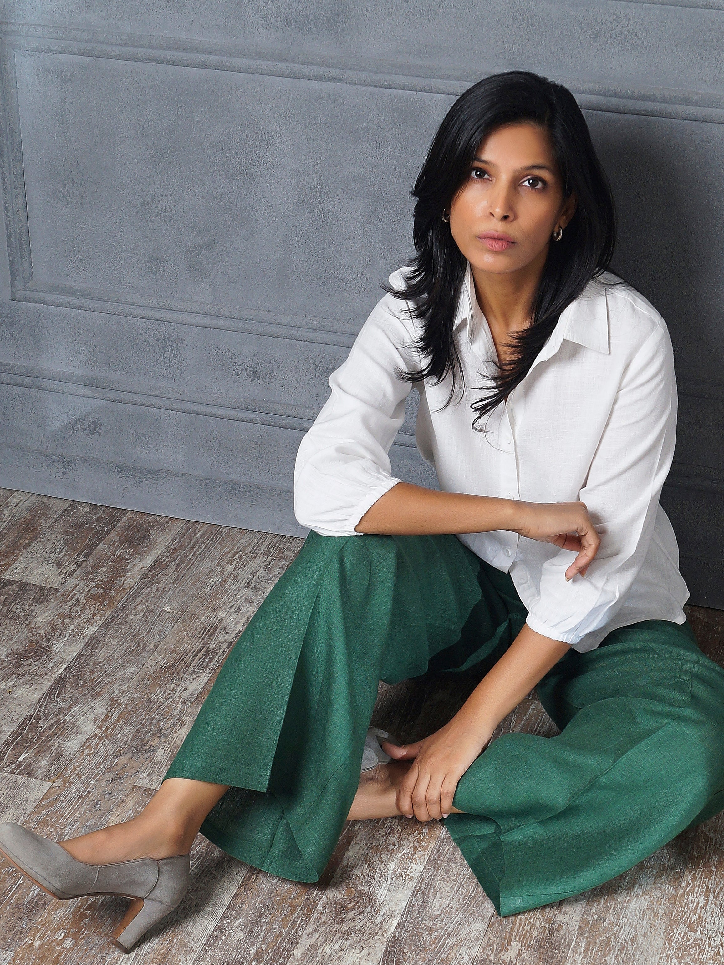 Classic White Linen Shirt